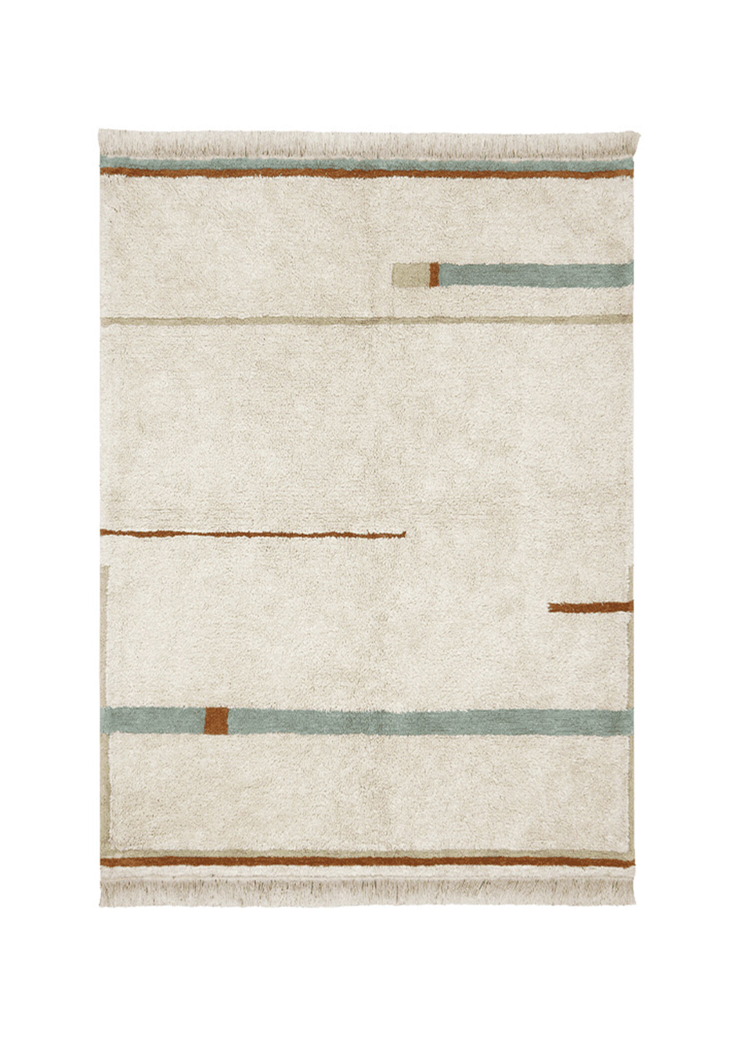 Eco City Koleksiyonu Lanes Vintage Blue Çocuk Odası Halı 140 x 200 cm