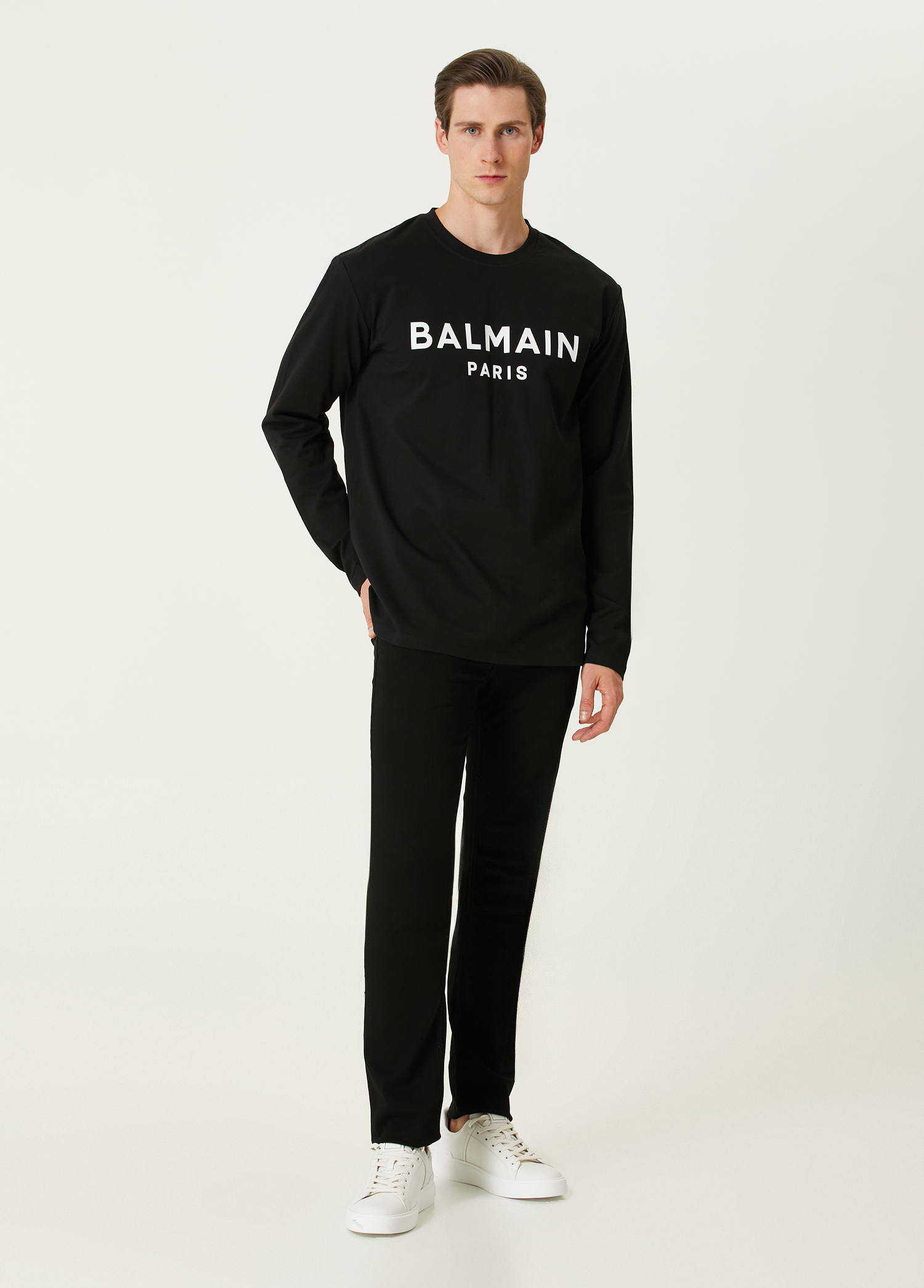 【関税＆送料込み】Balmain Long Sleeve Python Satin Long Sh Balmain Python Pattern Shirt Dress In Grey | ModeSens