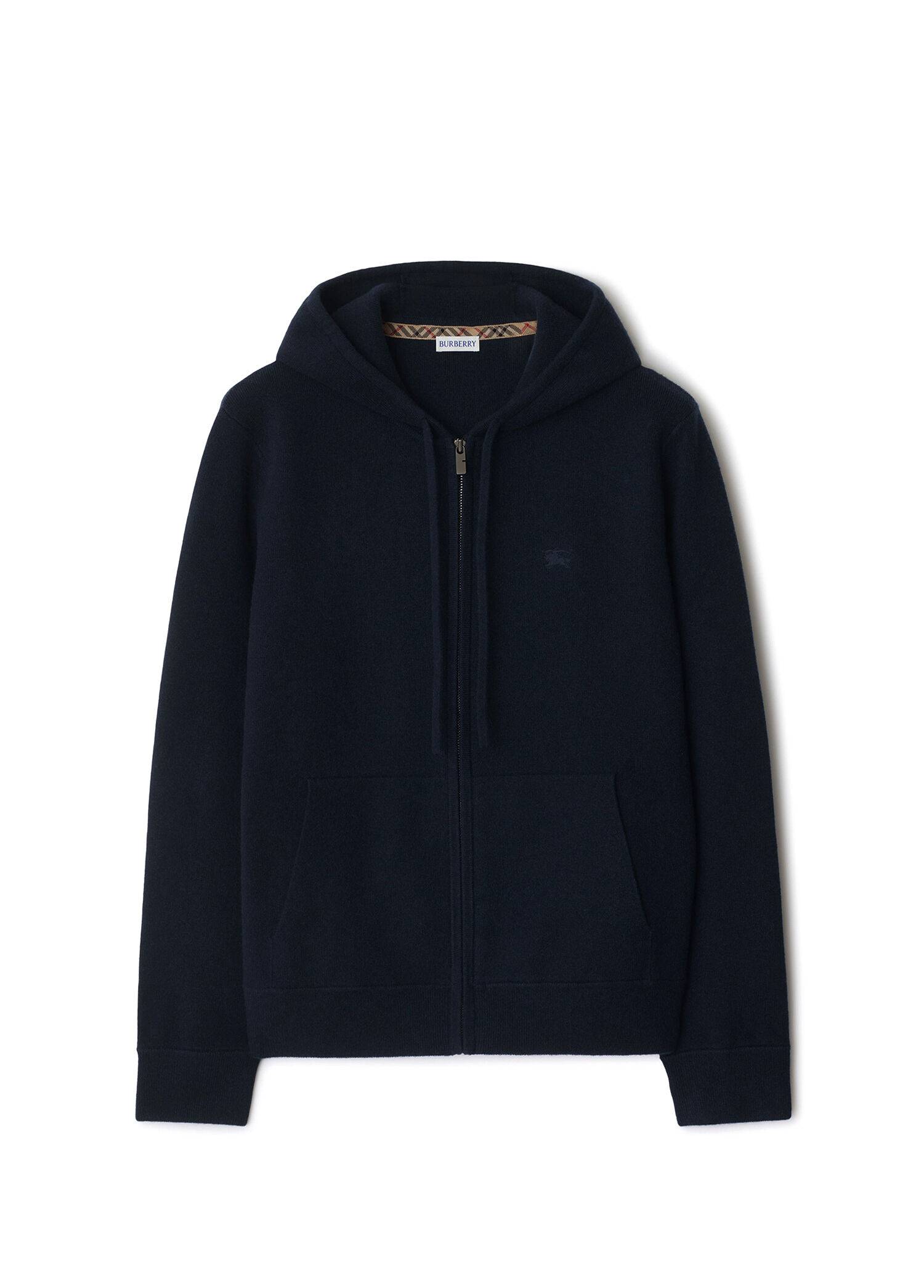 ♥BURBERRY Burberry Lacivert Erkek Cashmere Blend Zip Lacivert Kaşmir