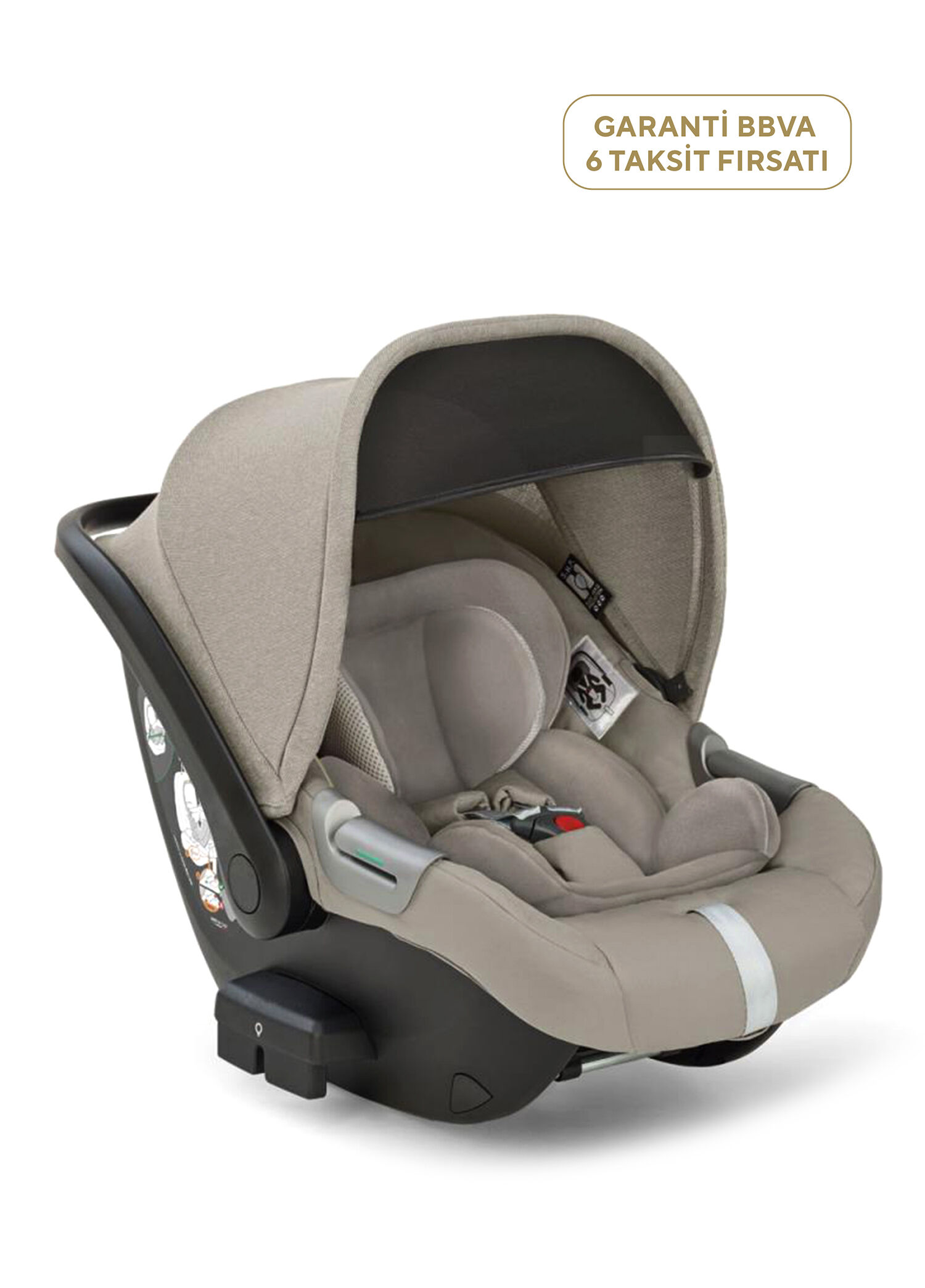Darwin Infant i-Size Gr 0+ Ay 0-13 kg Battery Beige Bebek Ana Kucağı ve Oto Koltuğu