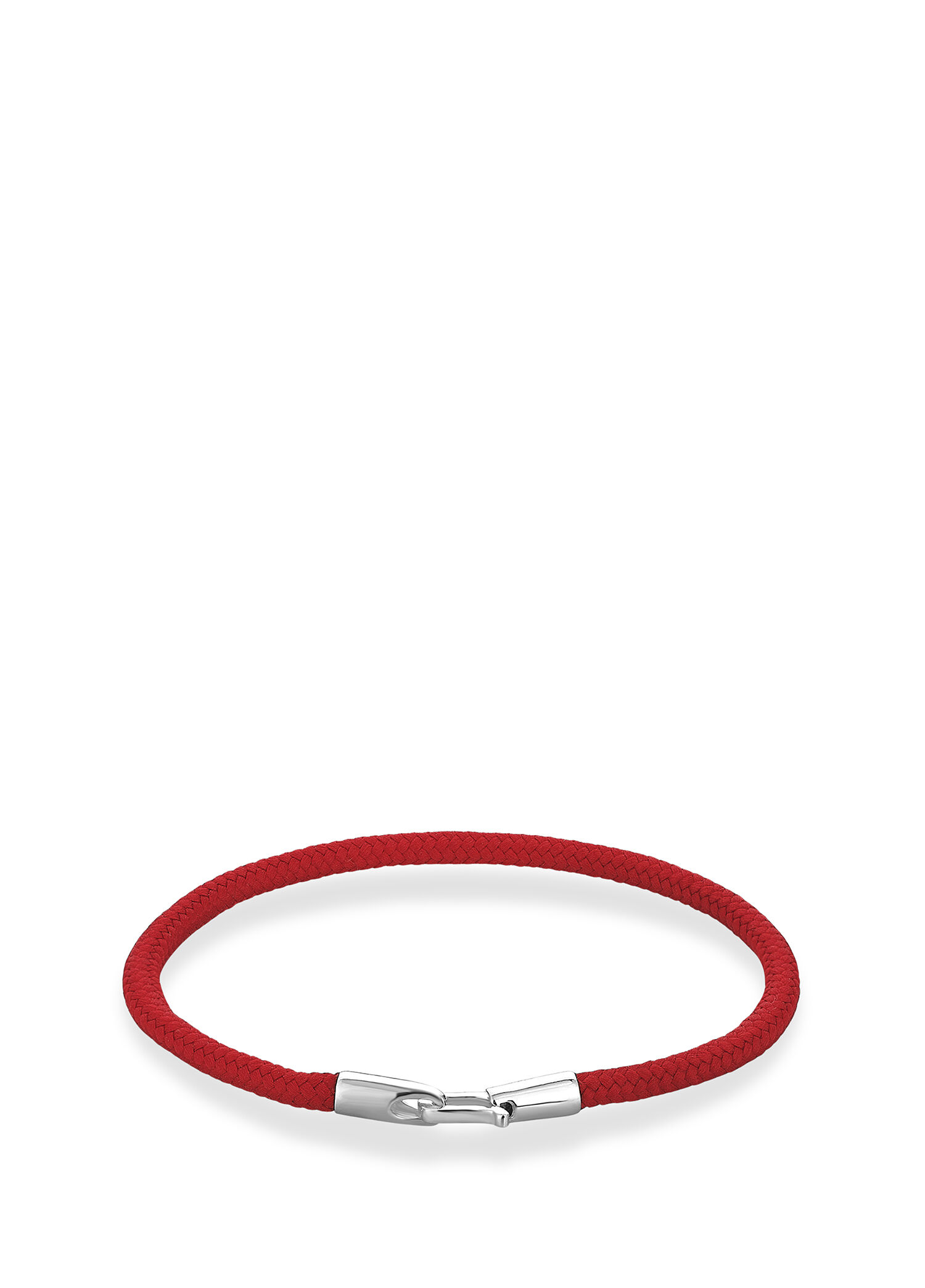 Locklink Kırmızı İp 925 Ayar Gümüş Unisex Bileklik