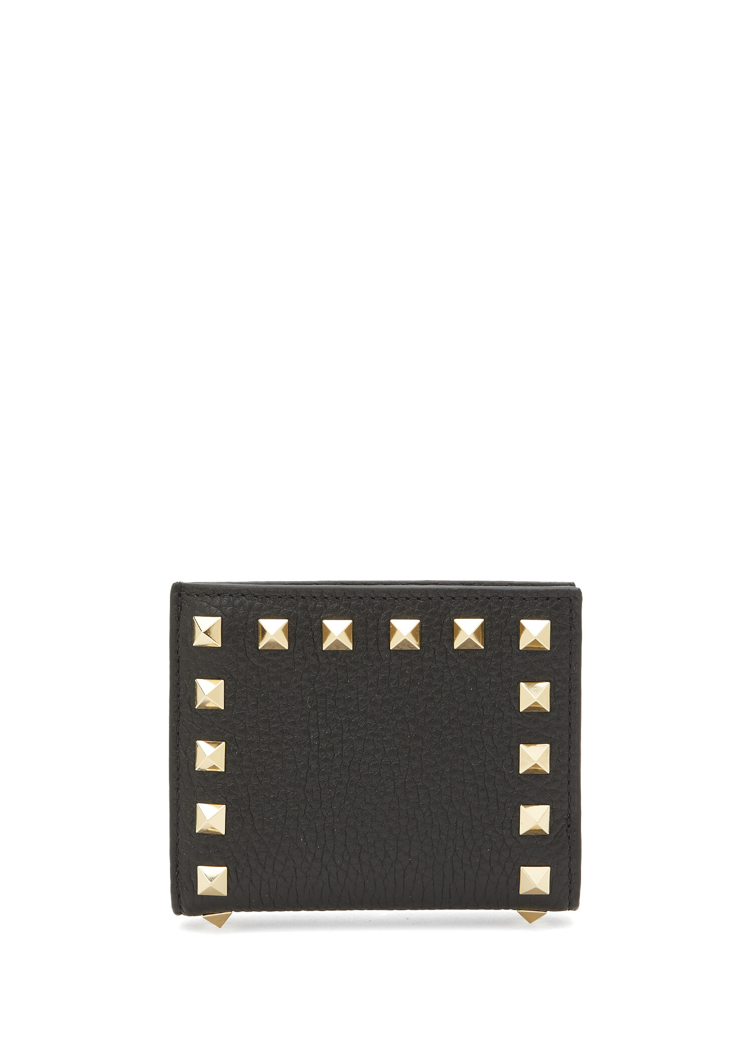 Rockstud Siyah Kadın Deri Cüzdan