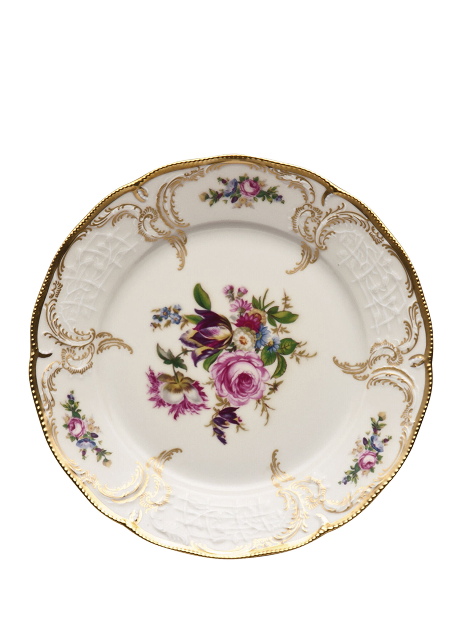 Sanssouci Elfenbein Diplomat Desenli Porselen Pasta Tabağı 21 cm