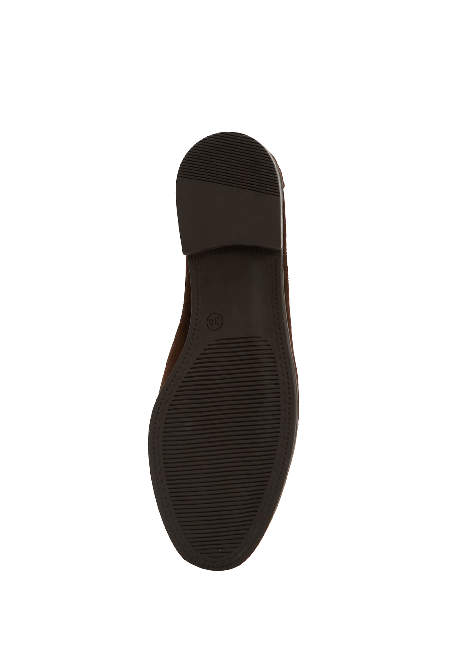 Koyu Kahverengi Kadın Süet Loafer_4