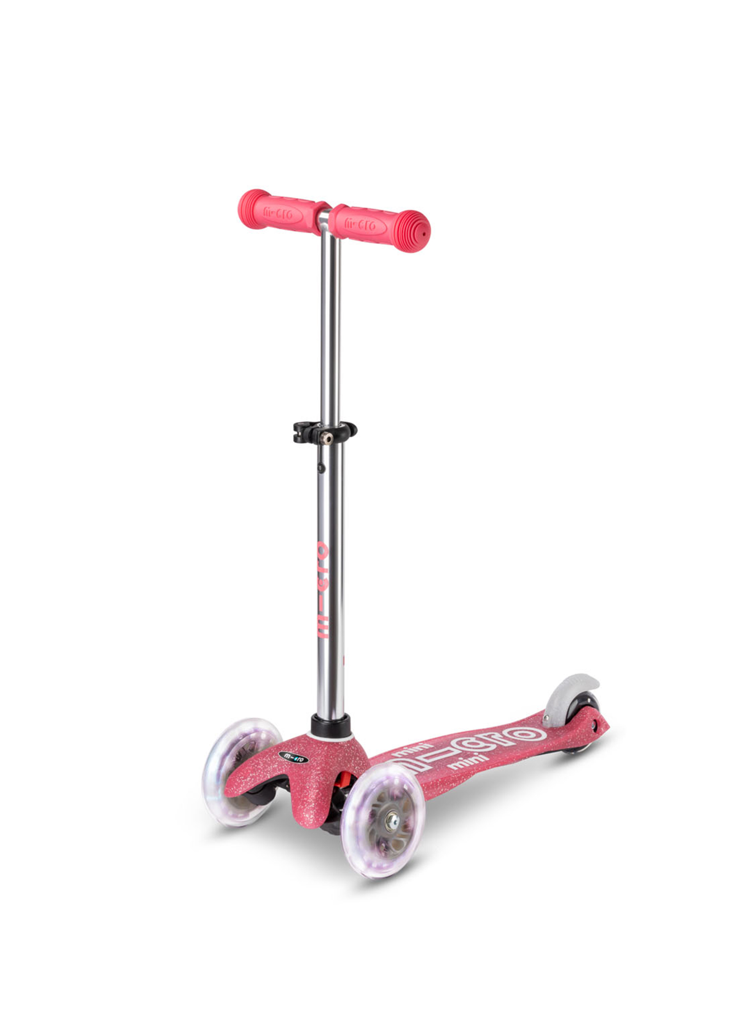 Mini Micro Deluxe Fairy Glitter LED Pink 3 Tekerlekli Scooter