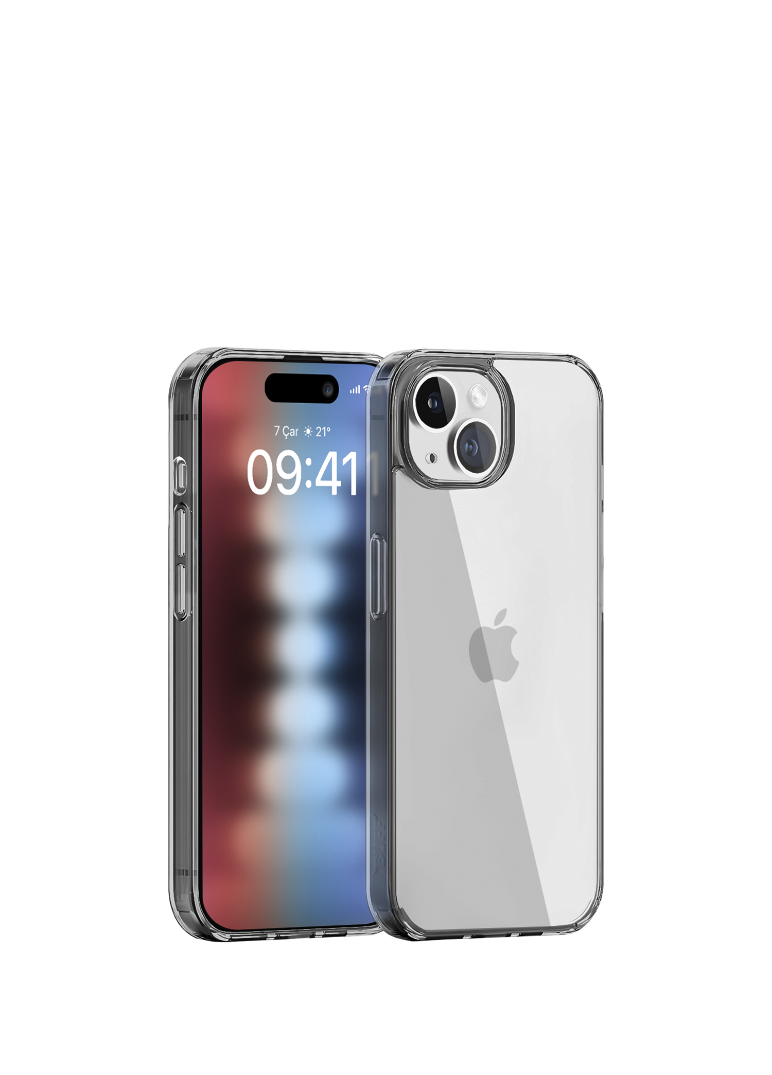 iPhone 15 Air Hybrid Smoke Siyah Kılıf