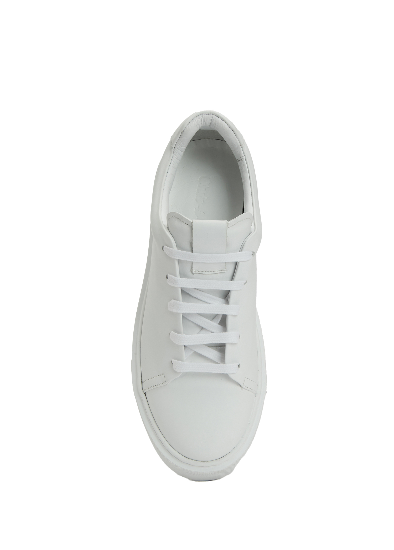 Beyaz Kadın Deri Sneaker_3