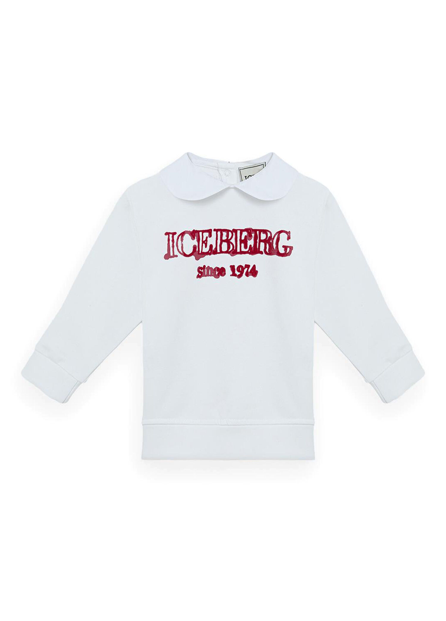 Beyaz Uzun Kollu Kız Bebek Sweatshirt