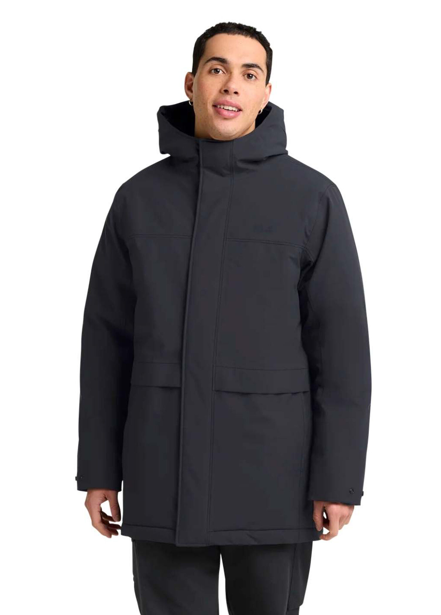 Cold Camp Coat Lacivert Kapüşonlu Erkek Outdoor Mont