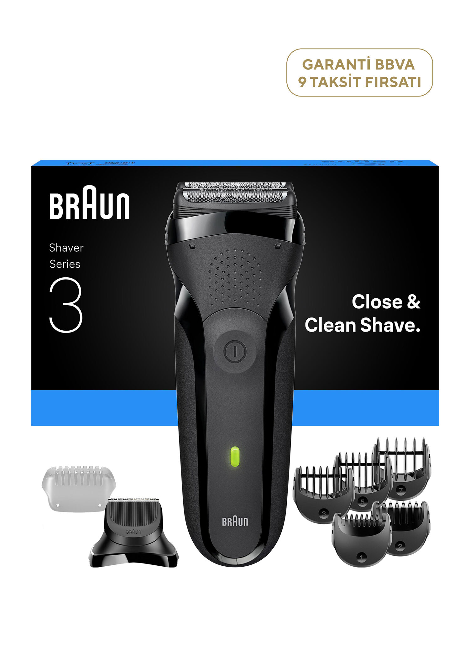 Series 3 Shave Style Kuru Sakal Şekillendirici ve Tıraş Makinesi 300BT
