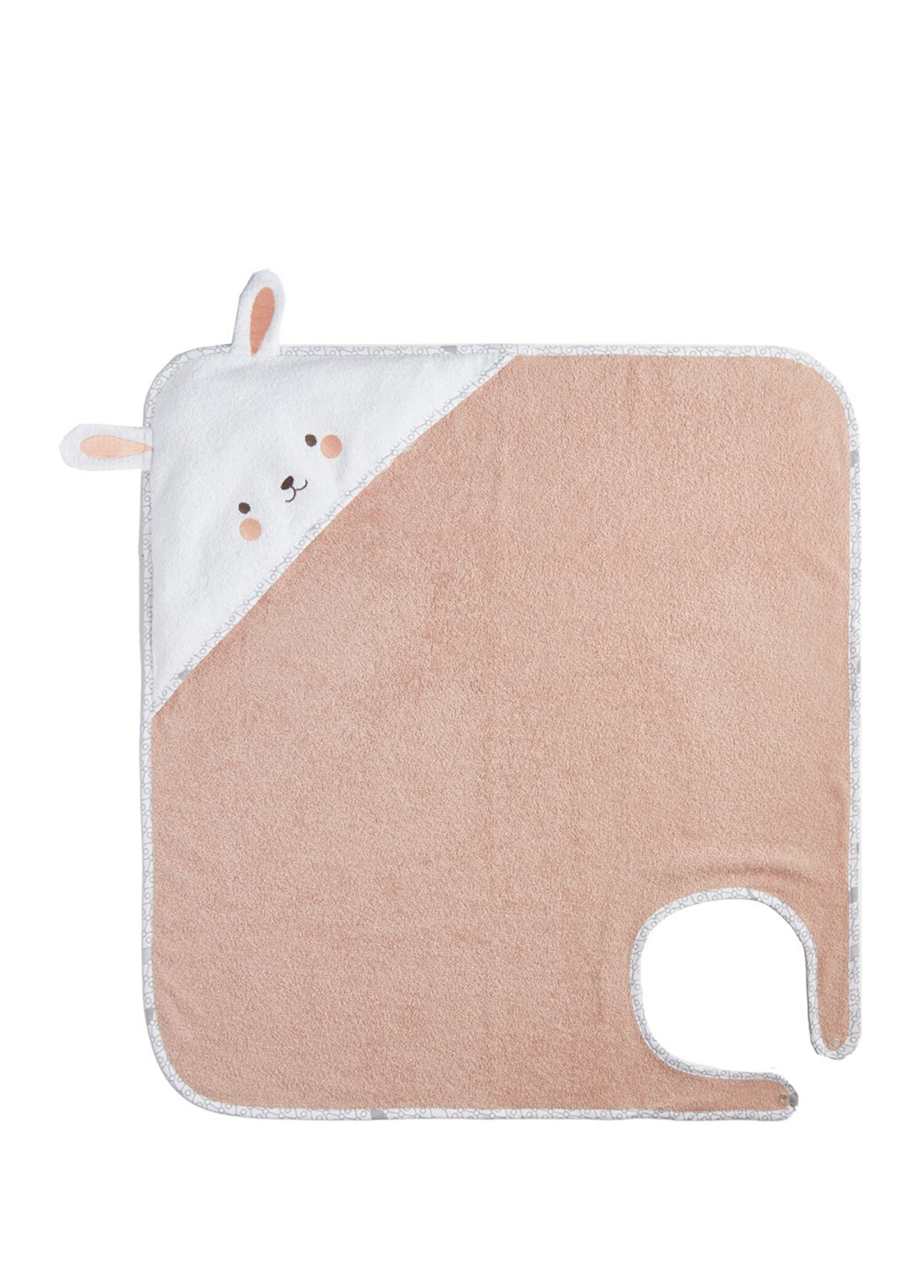 Hero Kahraman Başlıklı Bunny Unisex Bebek Çocuk Kurulama Havlusu