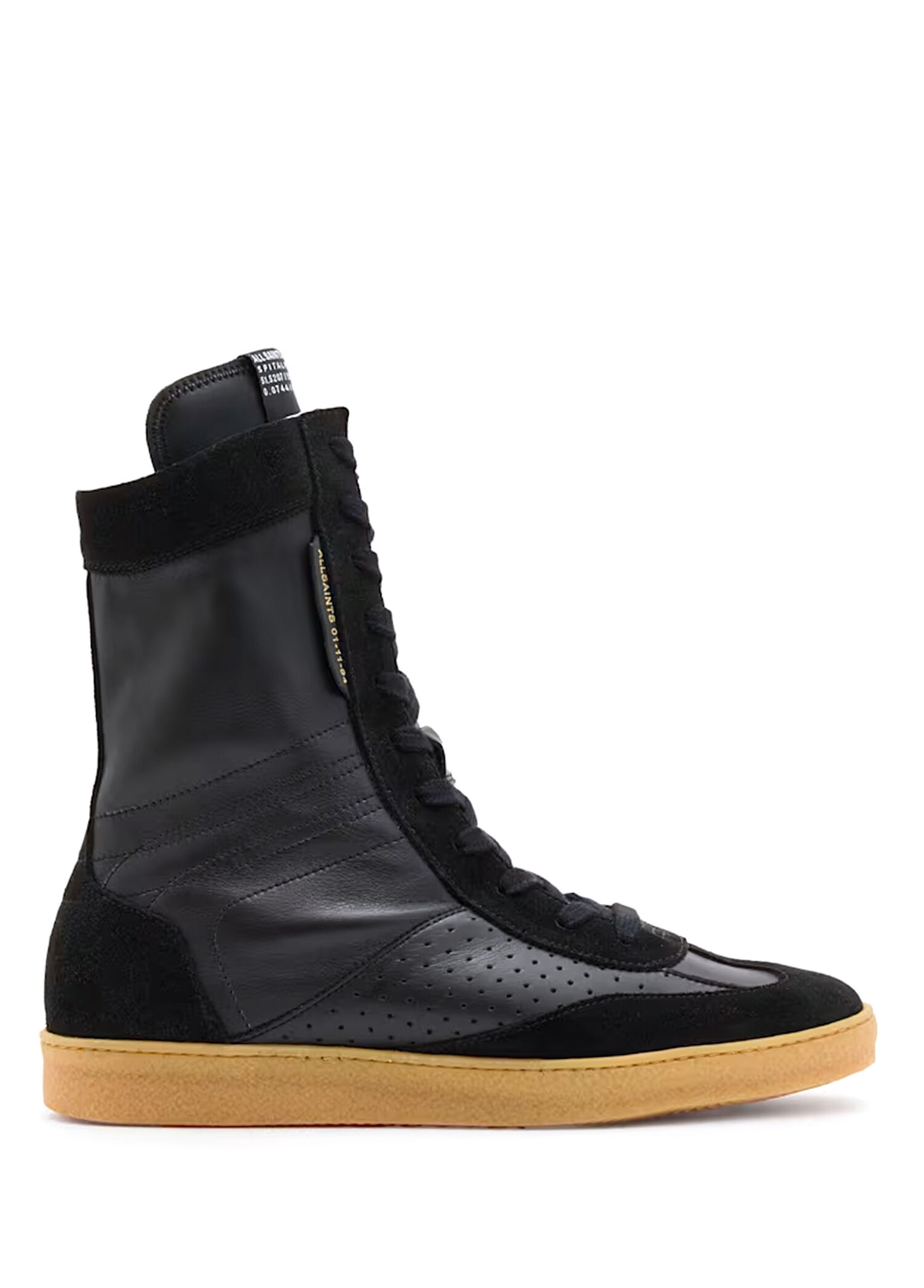 Louise Black Women's Leather Sneakers