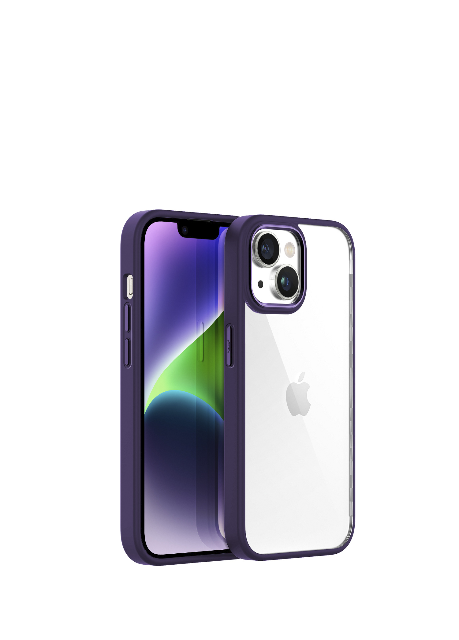 iPhone 14 Plus New Air Bumper Purple Kılıf