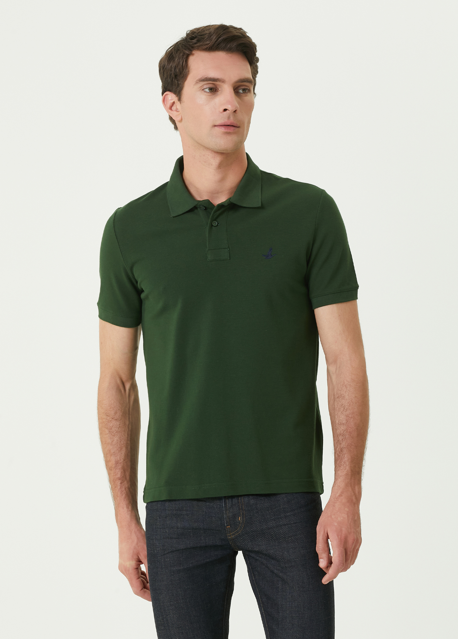 Comfort Fit Yeşil Polo Yaka T-shirt_0