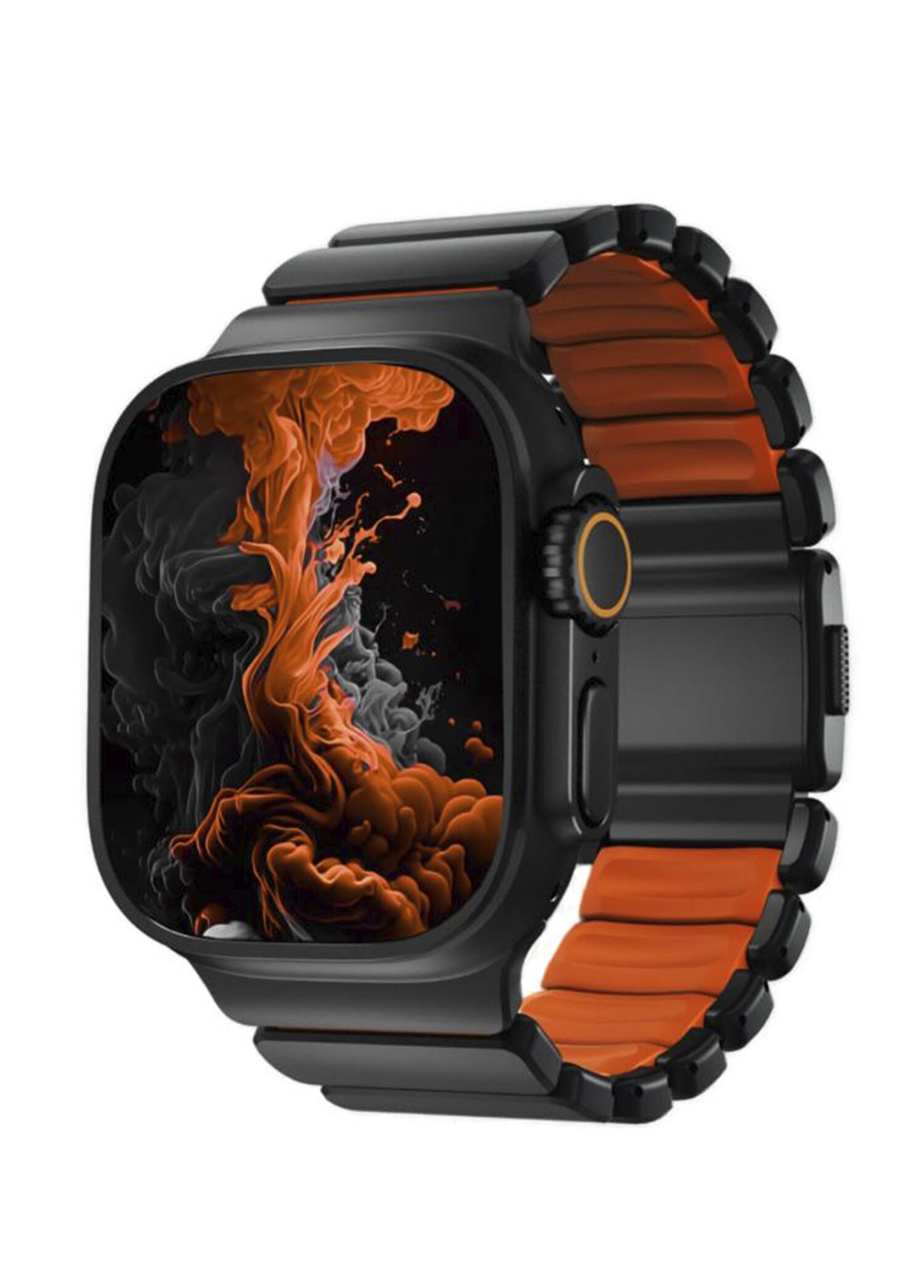 TitaFlex Apple Watch Ultra Uyumlu Torch Titanyum Akıllı Saat Kordon