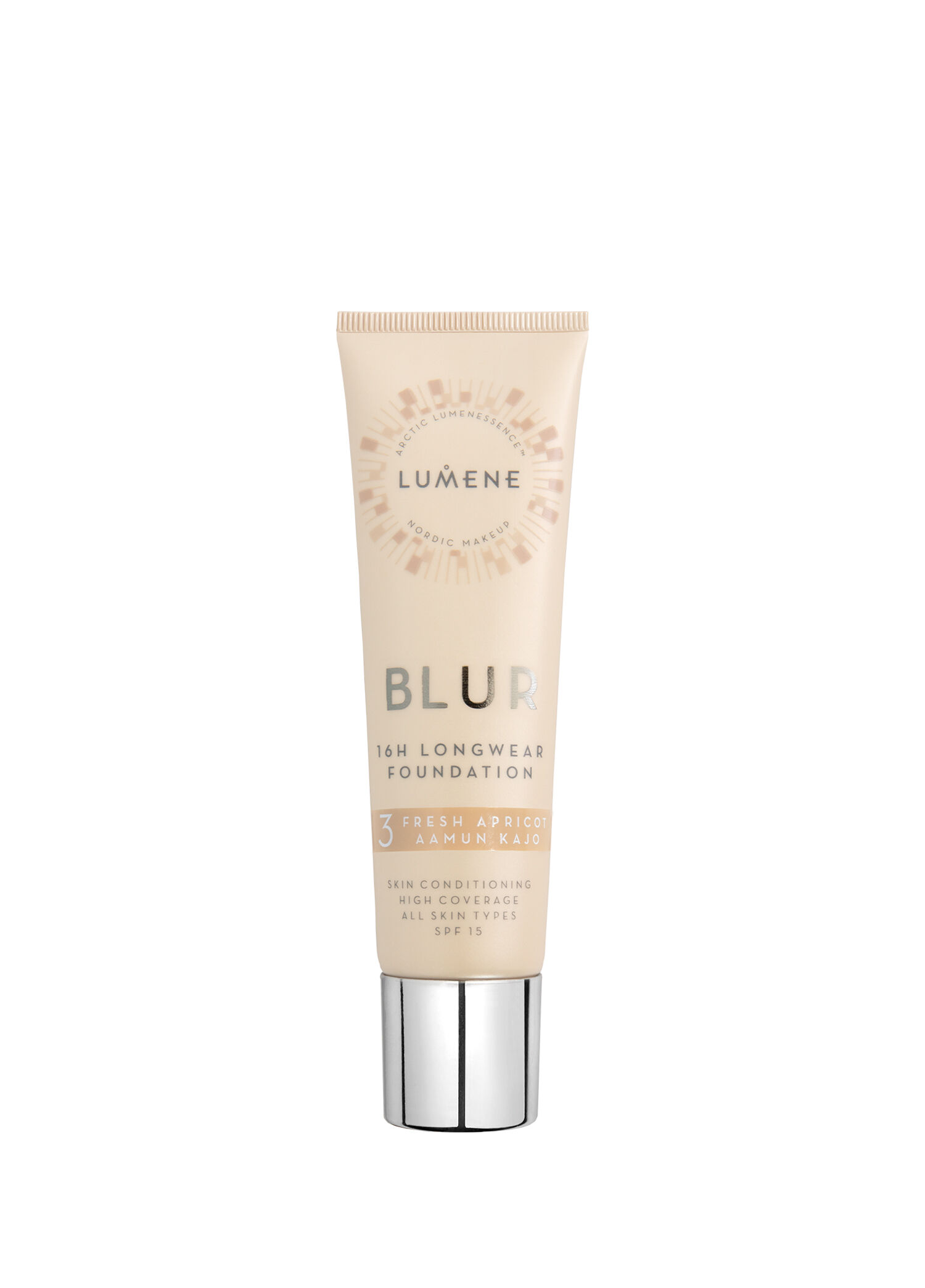 Blur 16h Longwear SPF15 Fresh Apricot Gözenek Görünümünü Azaltan Yarı Mat Fondöten