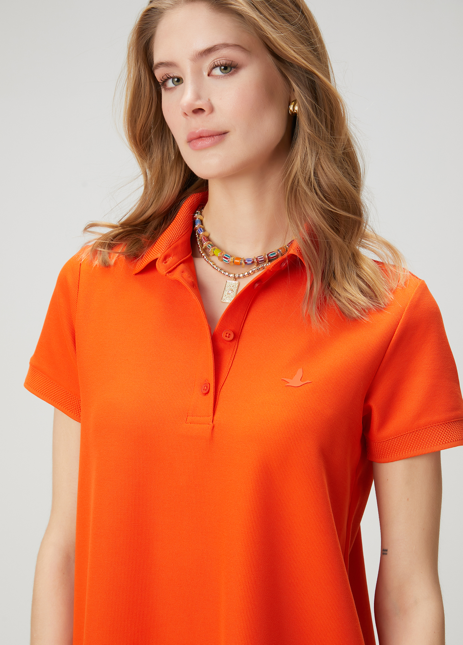 Mercan Mini Pike Polo Elbise_1
