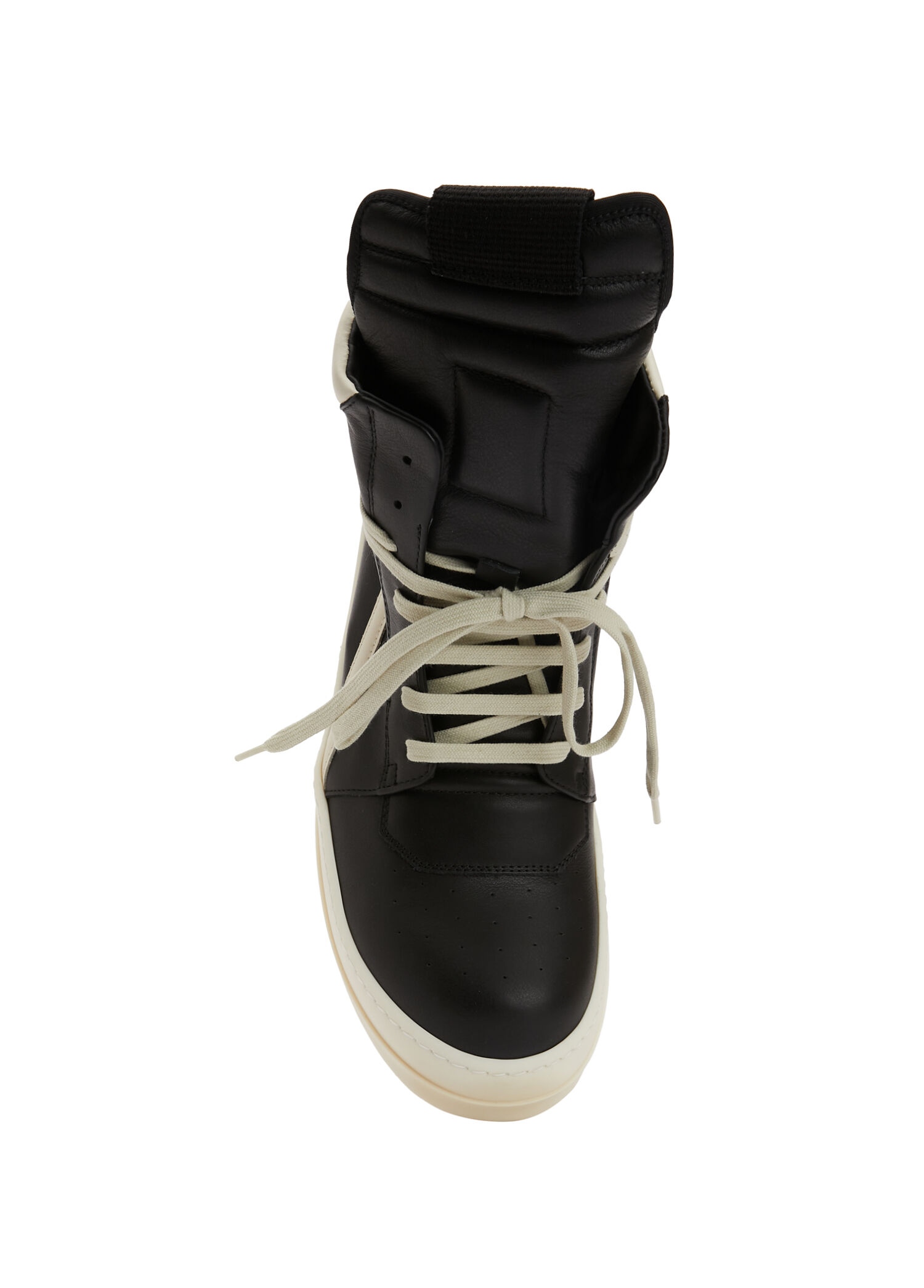 Rick Owens - Siyah Erkek Deri Sneaker - Siyah