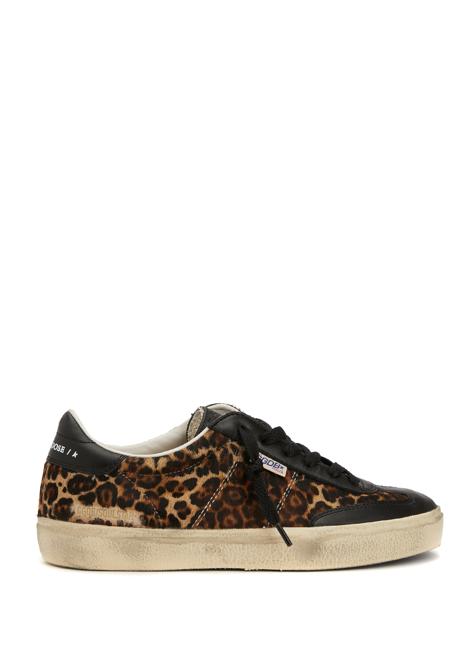 Soul-Star Leopar Kadın Deri Sneaker