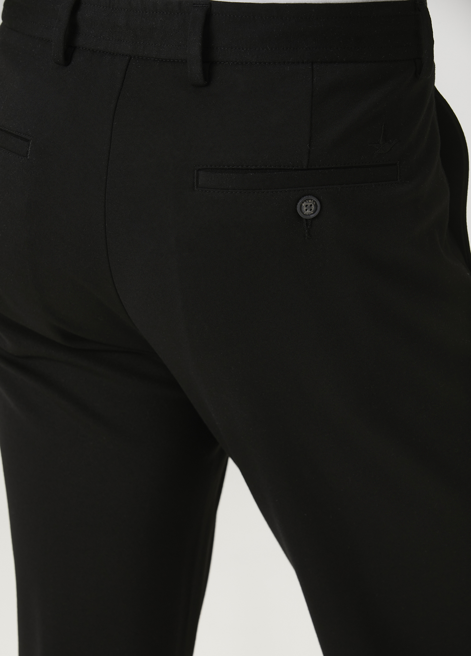 Siyah Beli Kordonlu Spor Pantolon_5