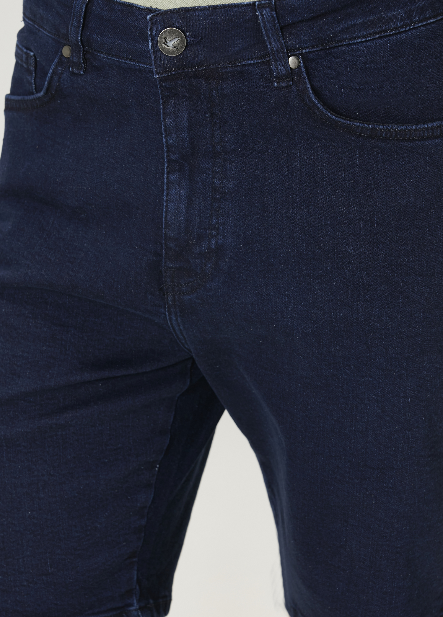 Lacivert Denim Şort_3