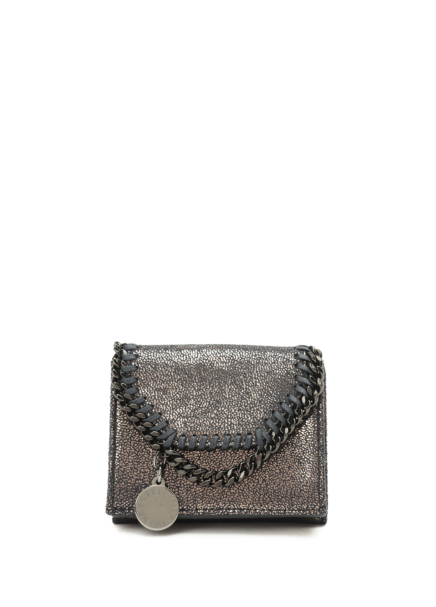 Stella McCartney Koyu Lacivert Kadın Falabella Tri-Fold Siyah