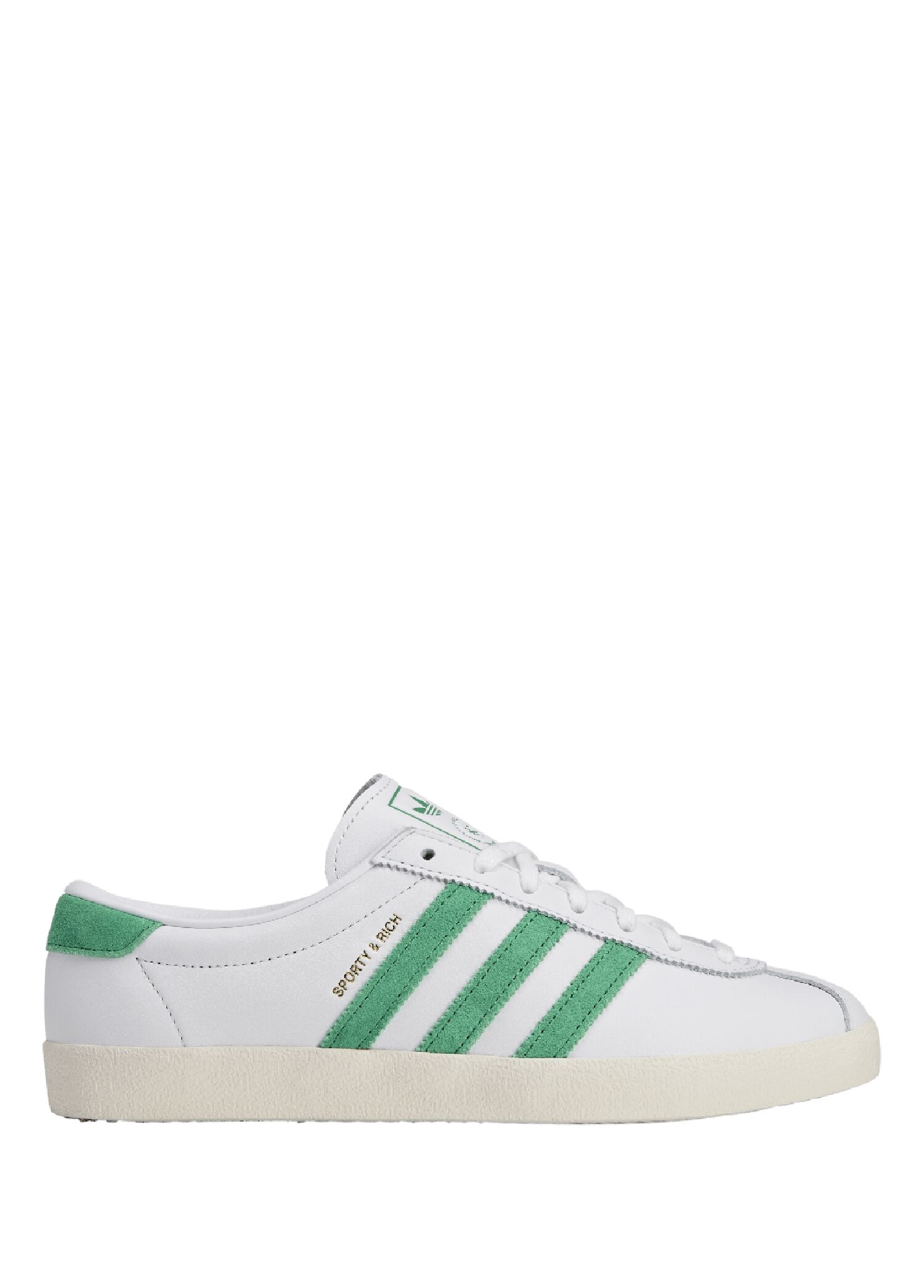 Adidas - X Sporty & Rich Blanc Beyaz Erkek Deri Sneaker - Beyaz-Yesil