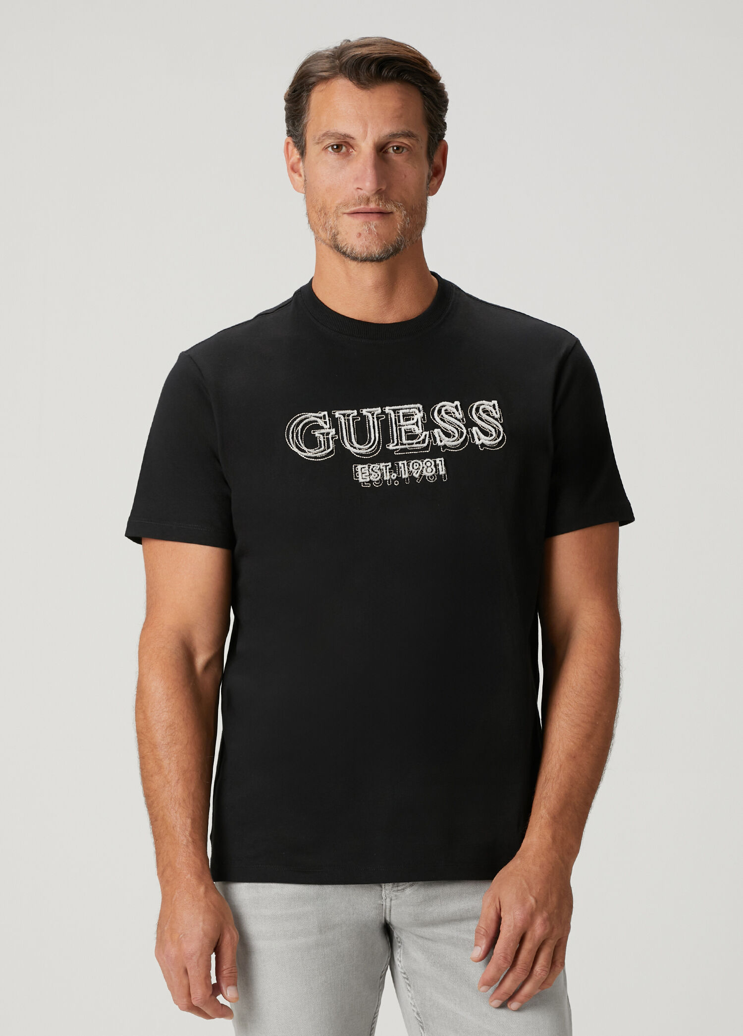 Guess Siyah Erkek Regular Fit Siyah T-shirt 1895047 | Beymen