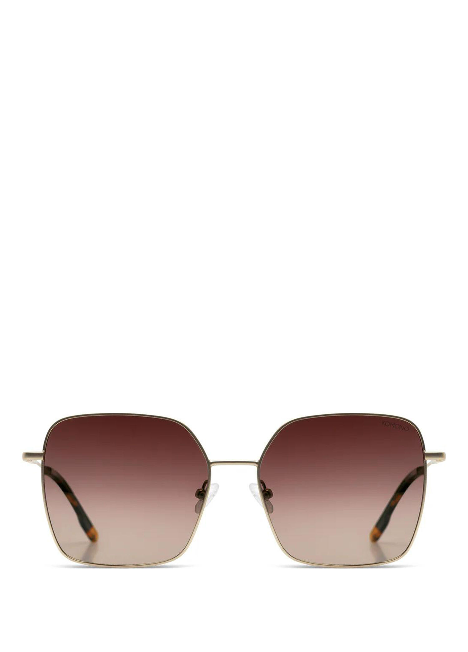 Audrey Gold Glossy Black Metal Kadın Güneş Gözlüğü