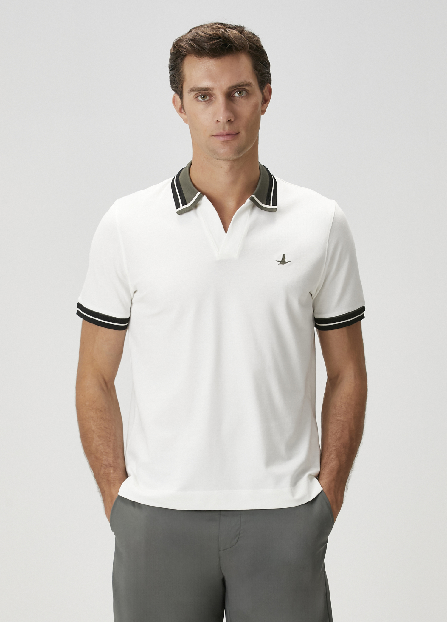 Comfort Beyaz Siyah T-shirt_2