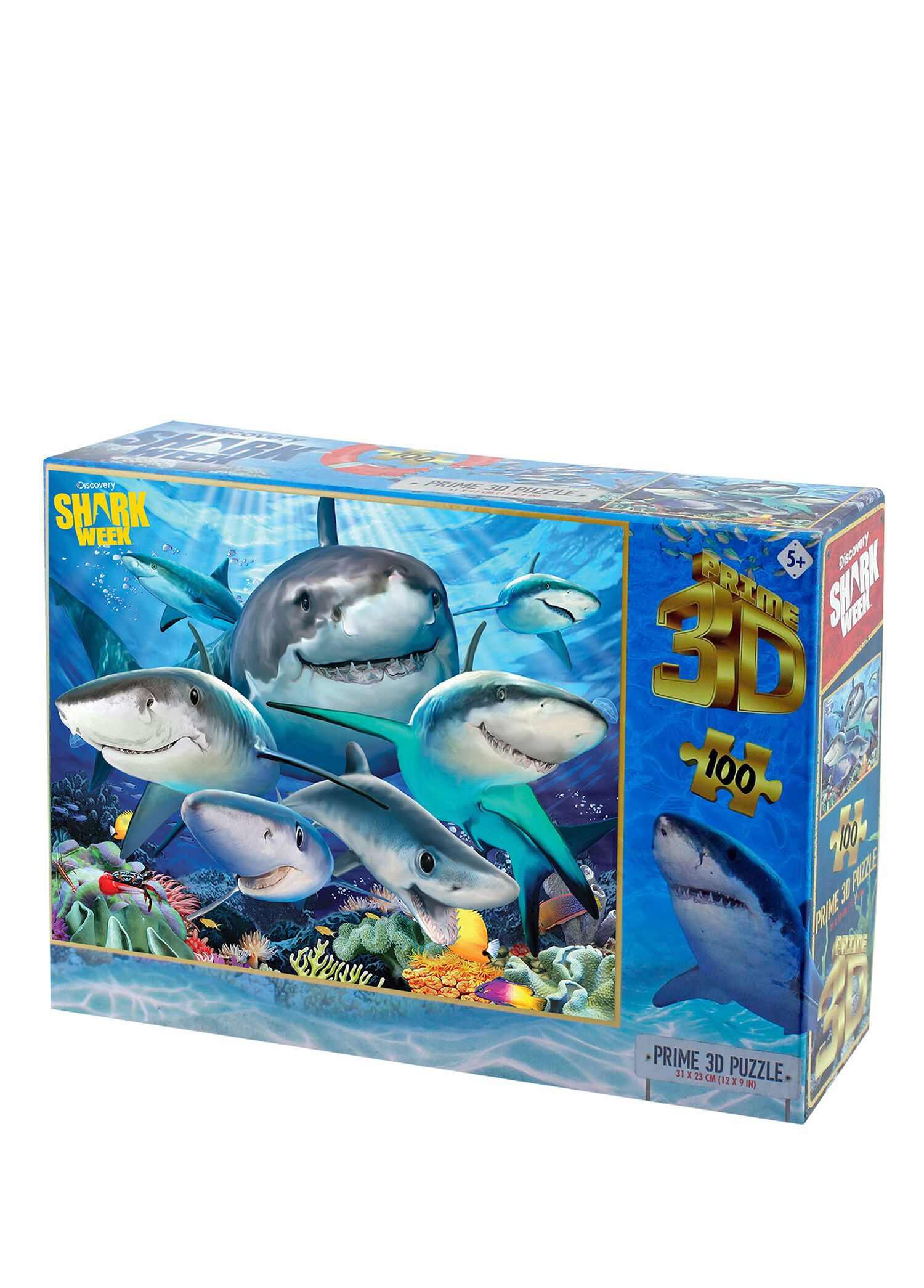 Discovery Köpek Balıkları 100 Parça 3D Puzzle