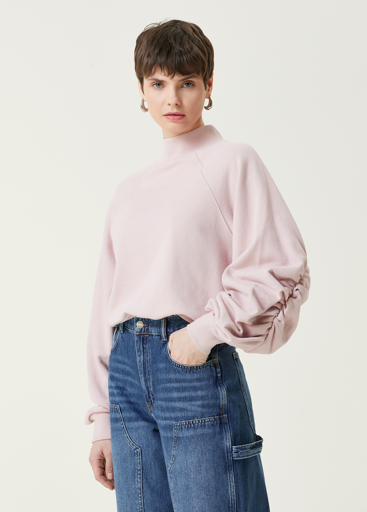 Relaxed Fit Dana Siyah Sweatshirt