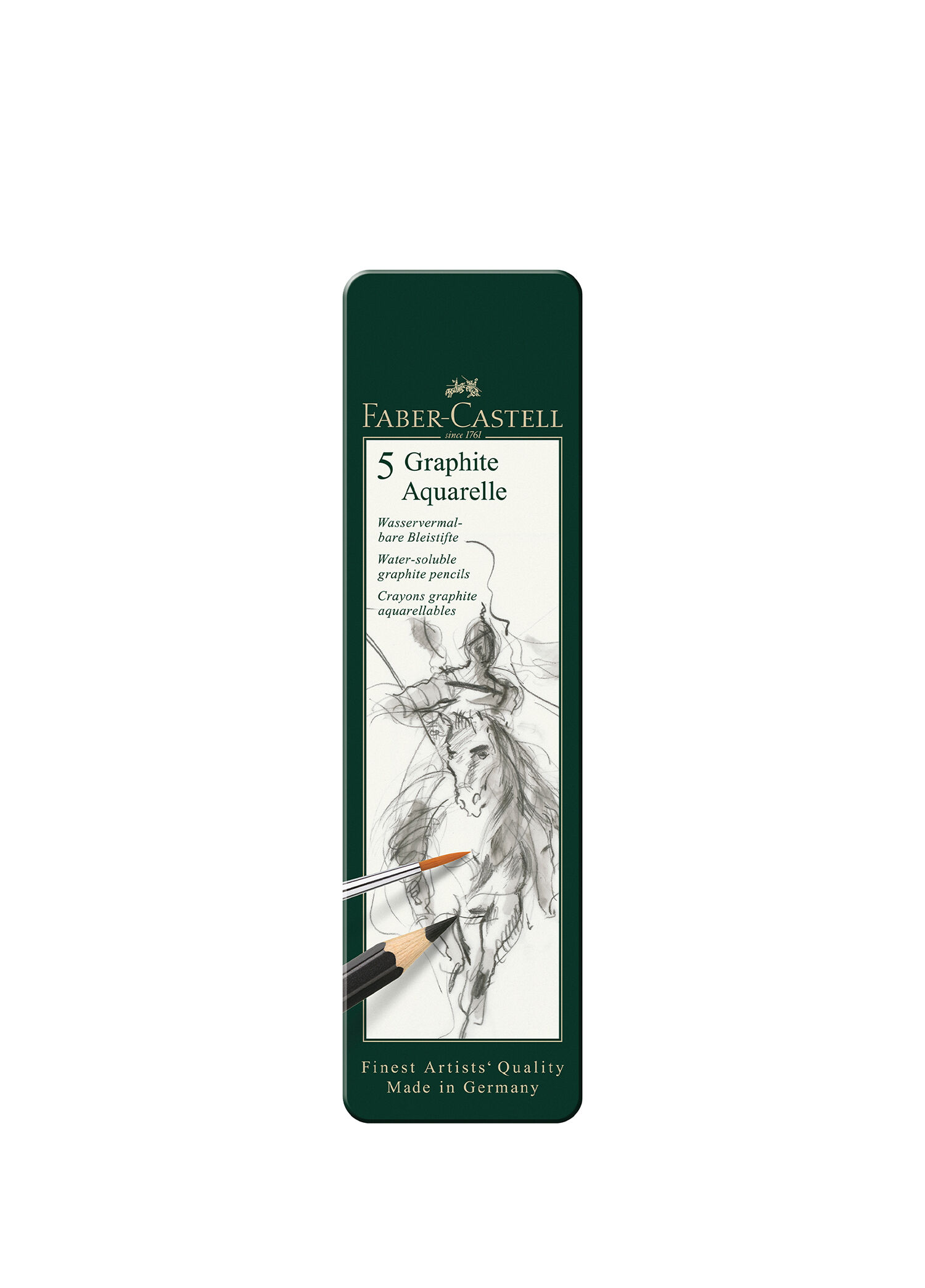 Graphite Aquarelle Metal Kutulu Suda Çözünür 5’li Kurşun Kalem Seti