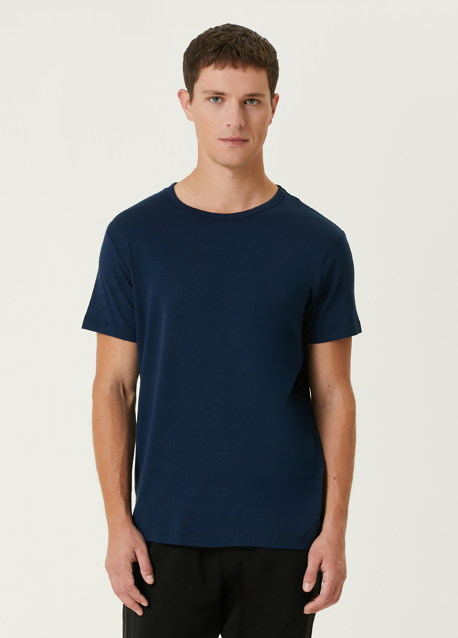 Lacivert Modal T-shirt