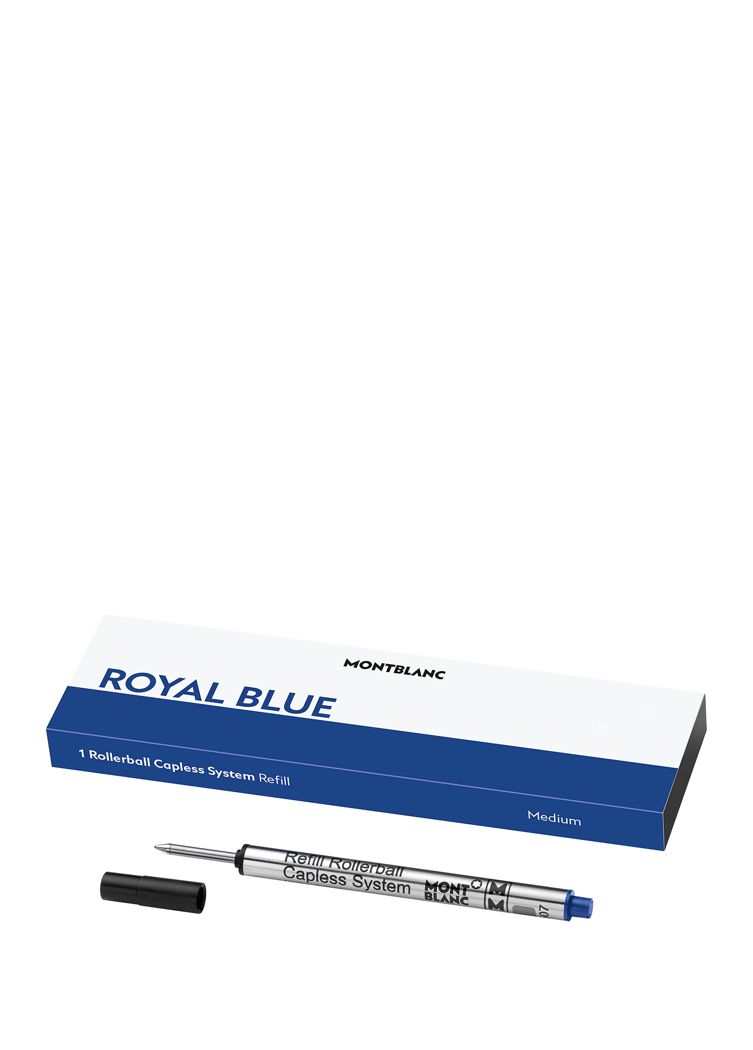 Montblanc Rollerball Capless Refill Medium Blue Mavi