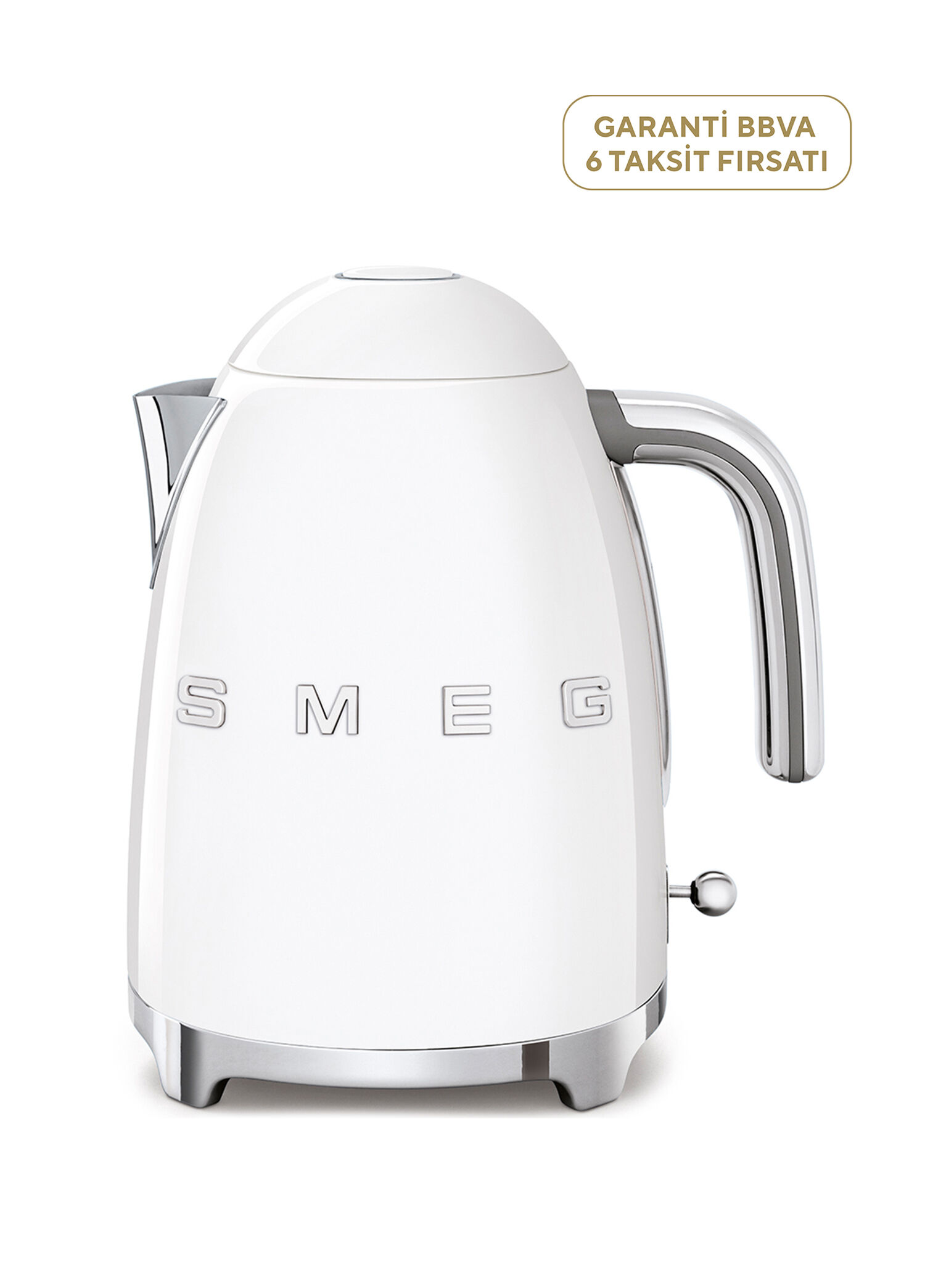 50's Style Retro Beyaz Kettle 1,7 lt KLF03WHEU
