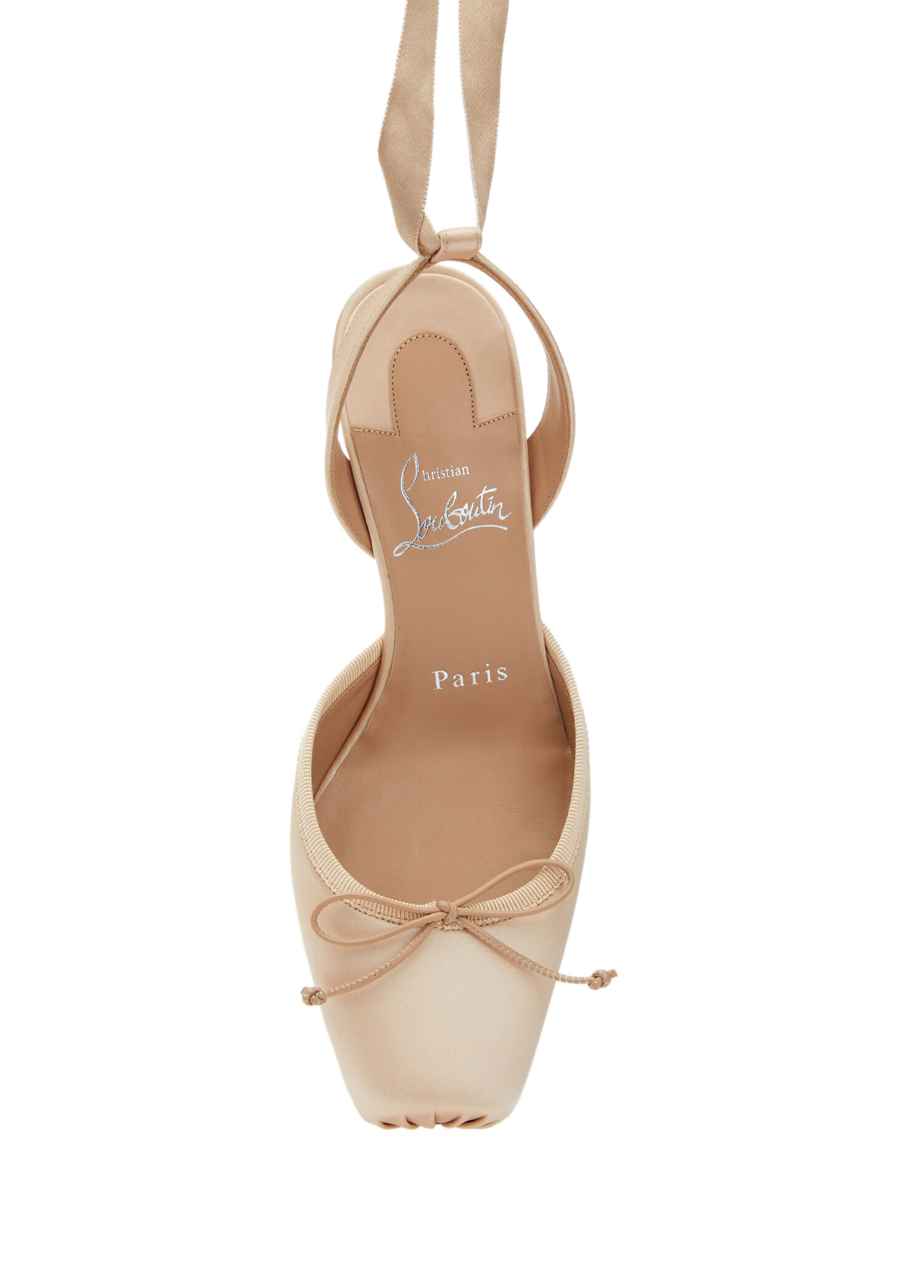 Christian Louboutin Nude Kadın Cassia Nude İpek Topuklu Ayakkabı