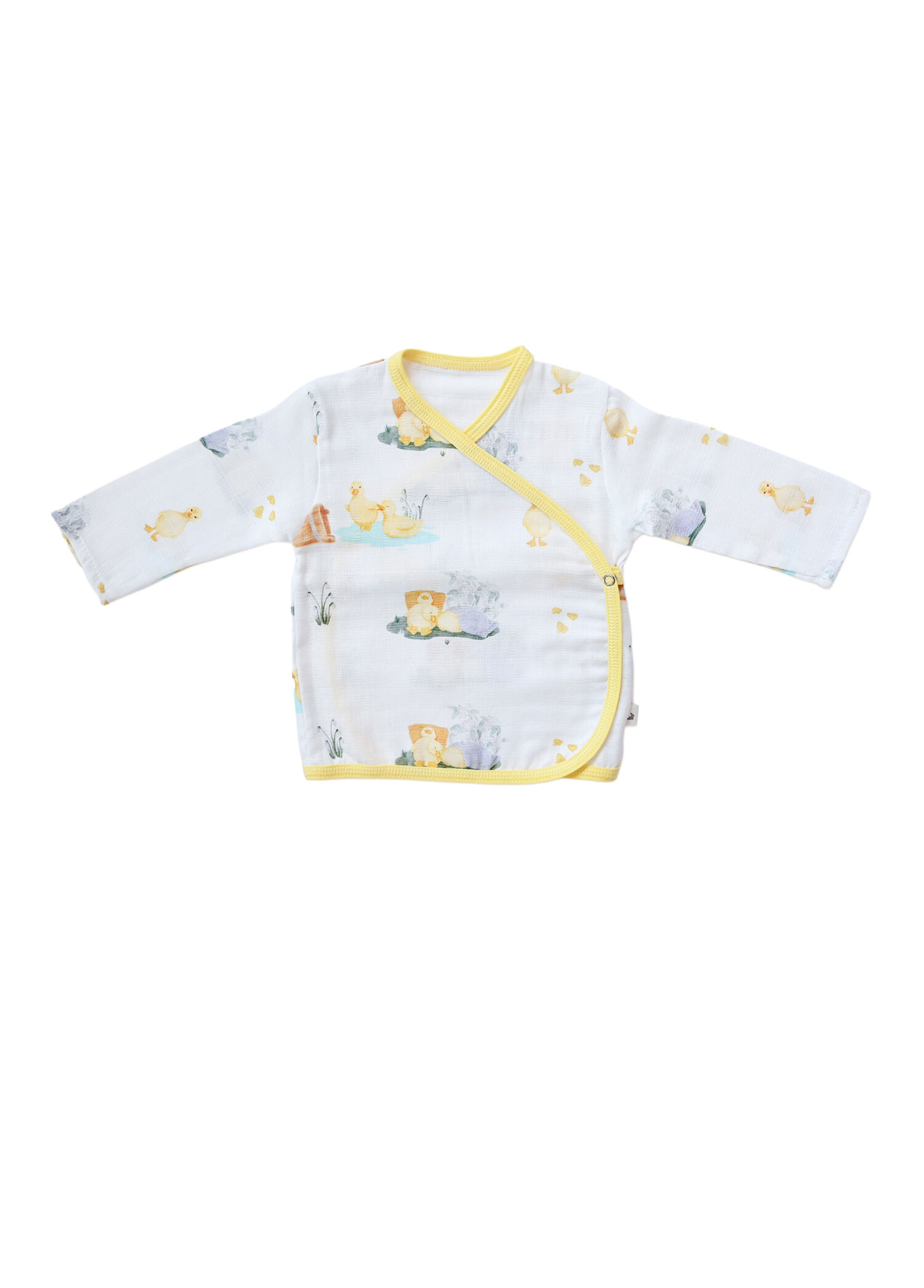 Petits Caneton Müslin Unisex Bebek Kimono Hırka