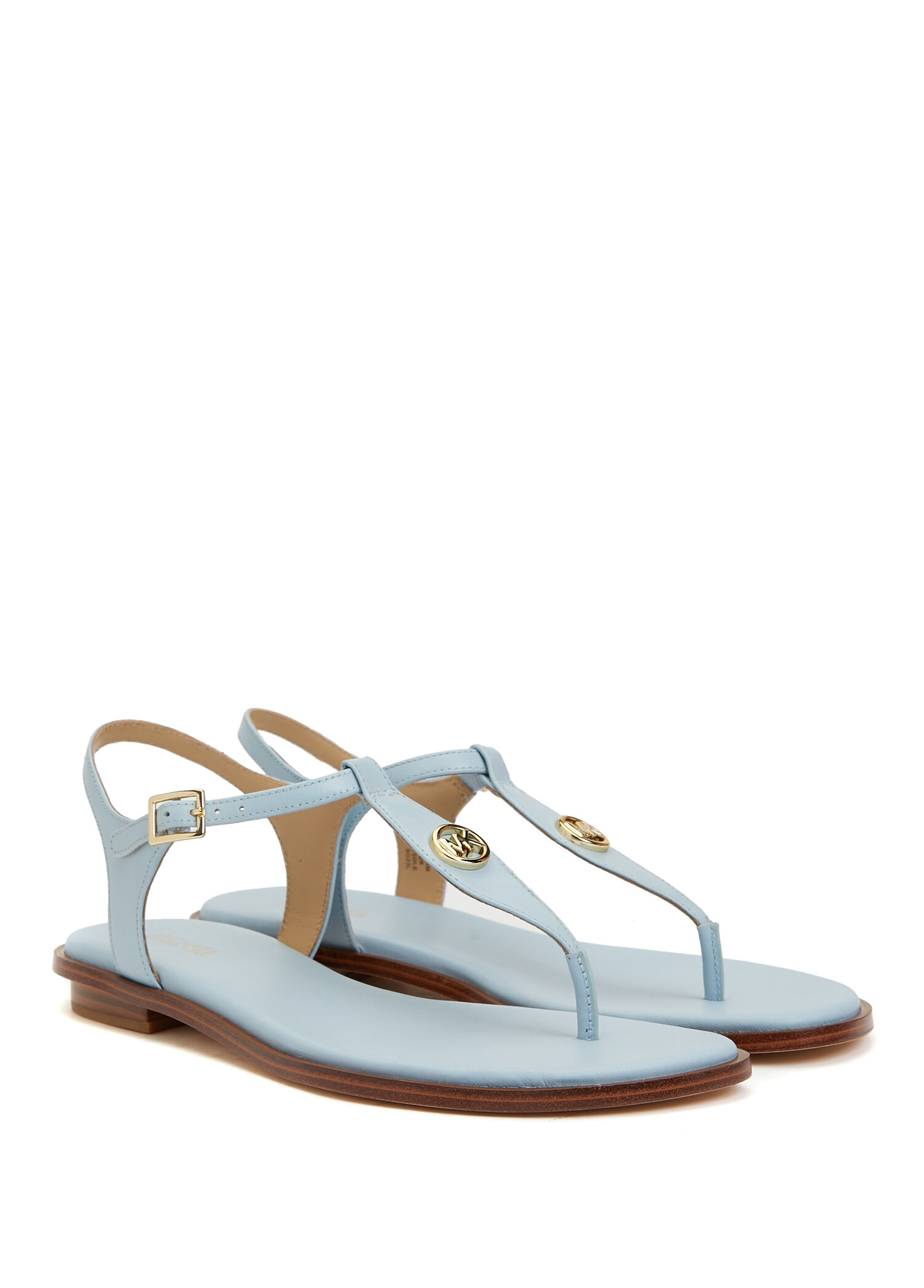 Michael Michael Kors - Mallory Light Blue Women's Leather Sandals