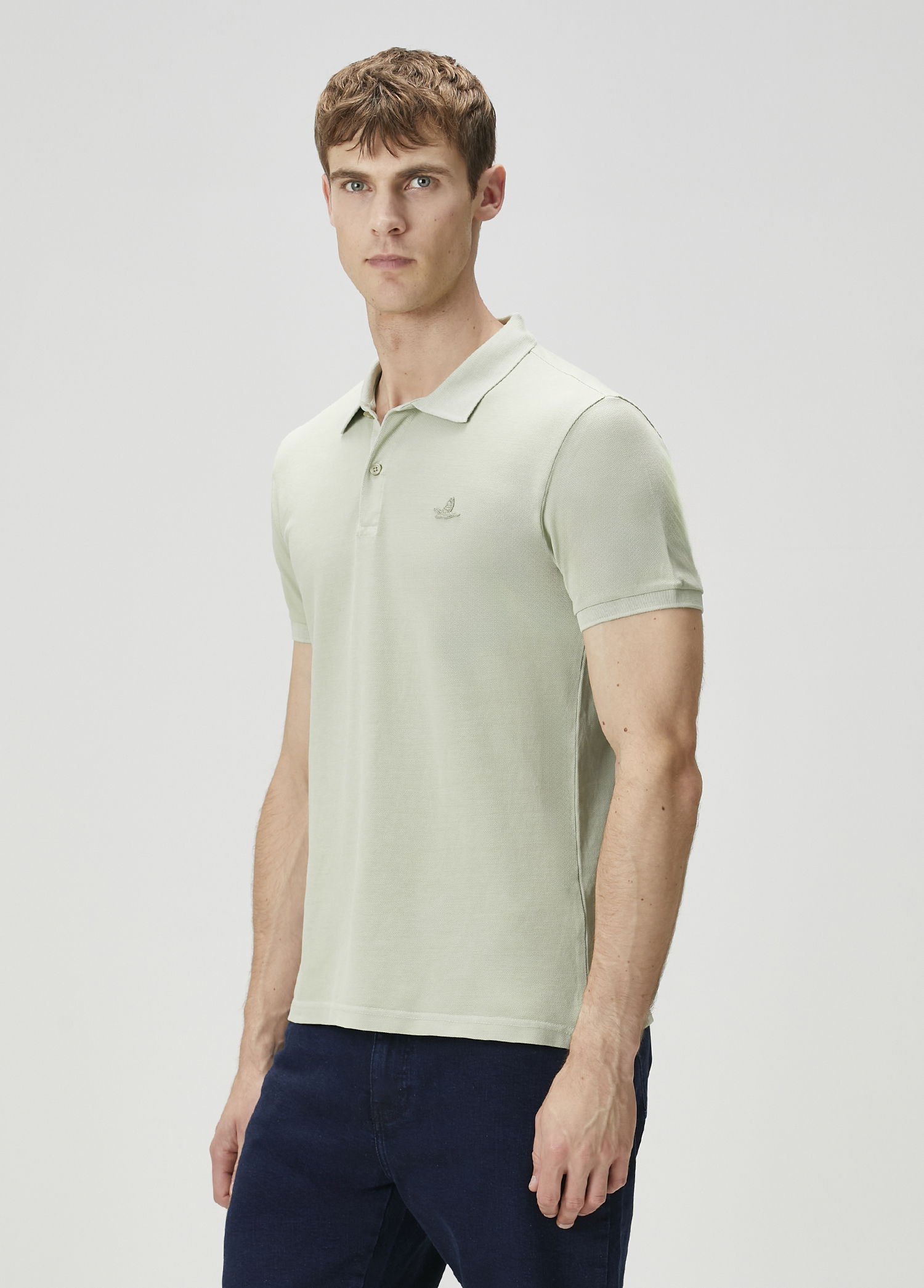 Açık Yeşil Polo Yaka T-shirt_2