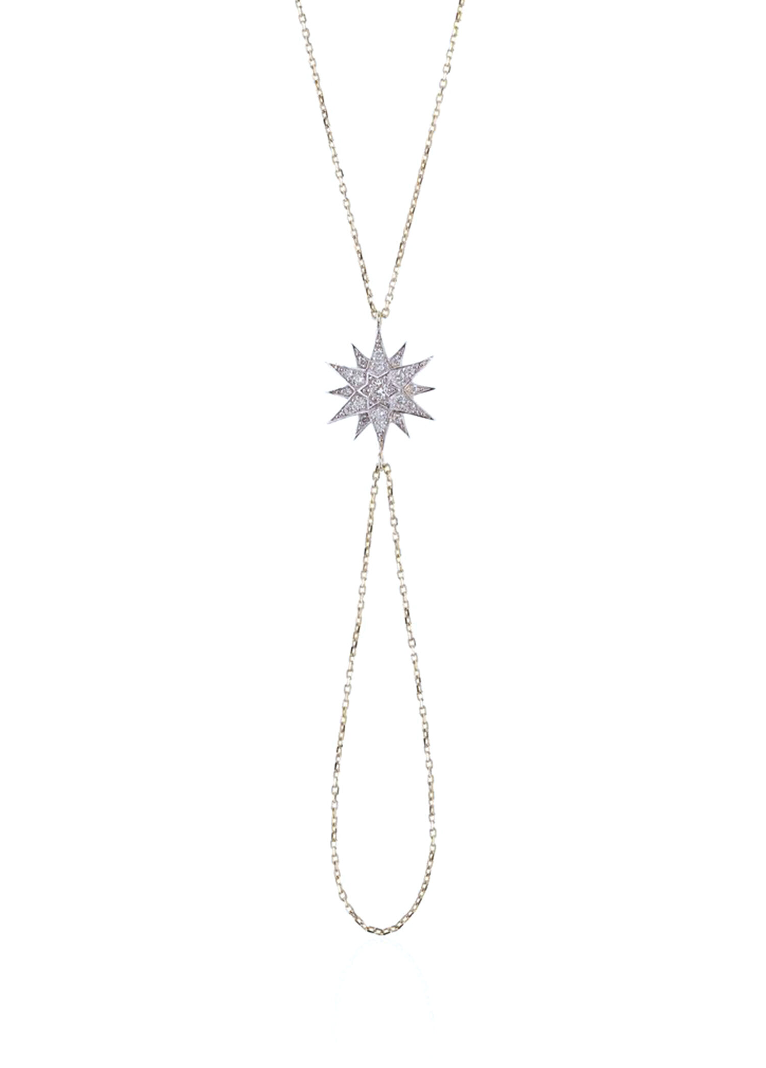 Celestial Star Hand Chain 14 Ayar Altın Kadın Şahmeran