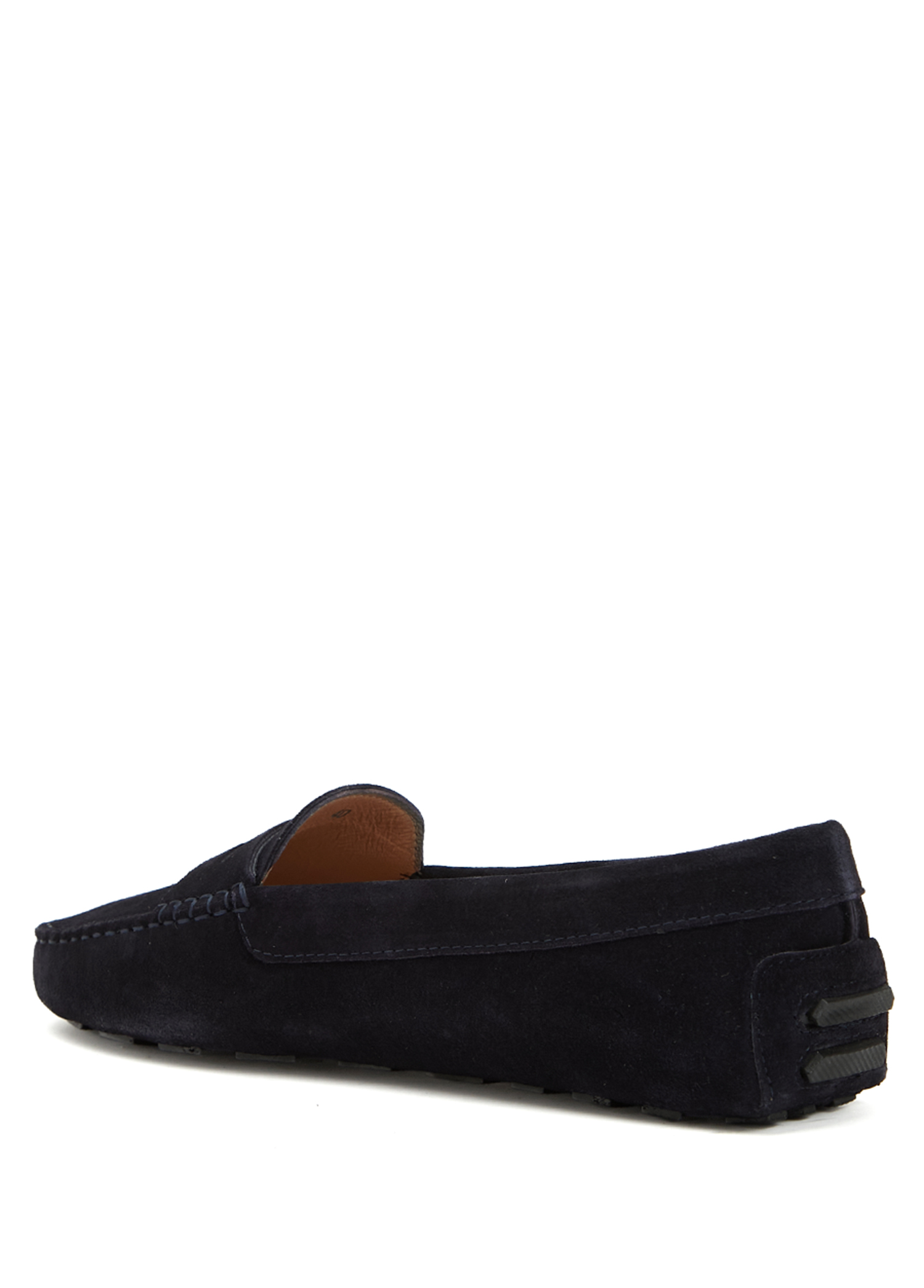 Lacivert Kadın Süet Loafer_2
