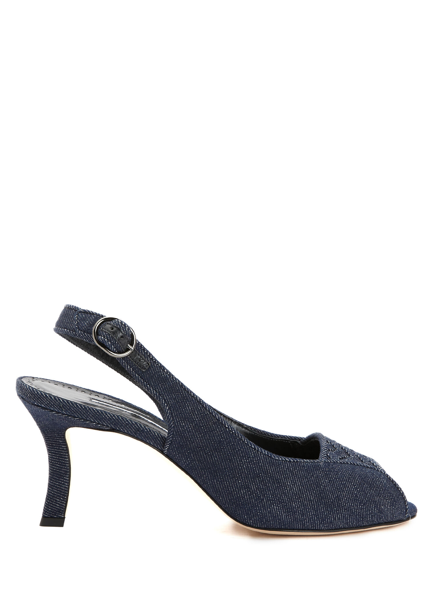 Lonike Den Mavi Kadın Denim Sandalet