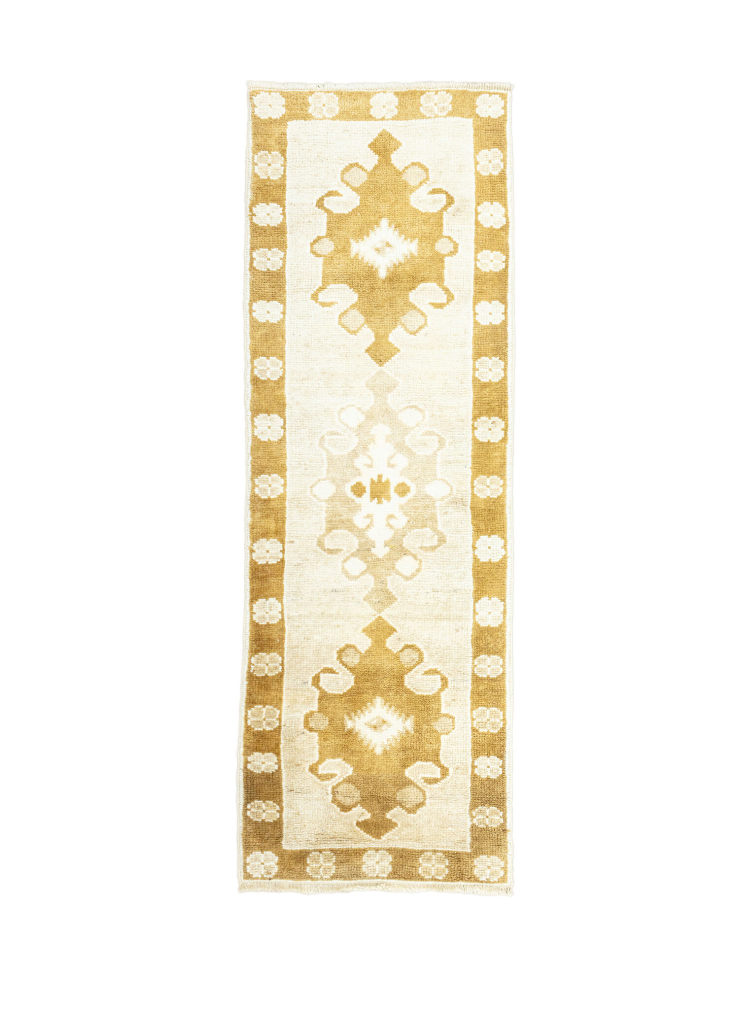 Aster Natural Renkli Yün Yolluk 68x200 cm