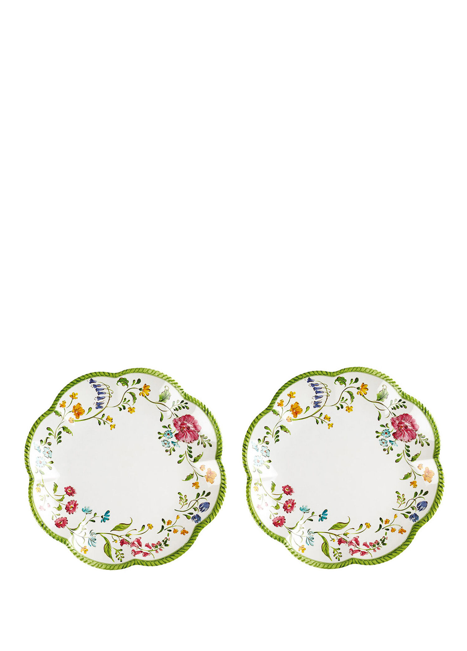 Laurus Desenli Melamin 2'li Tabak Seti 28 cm