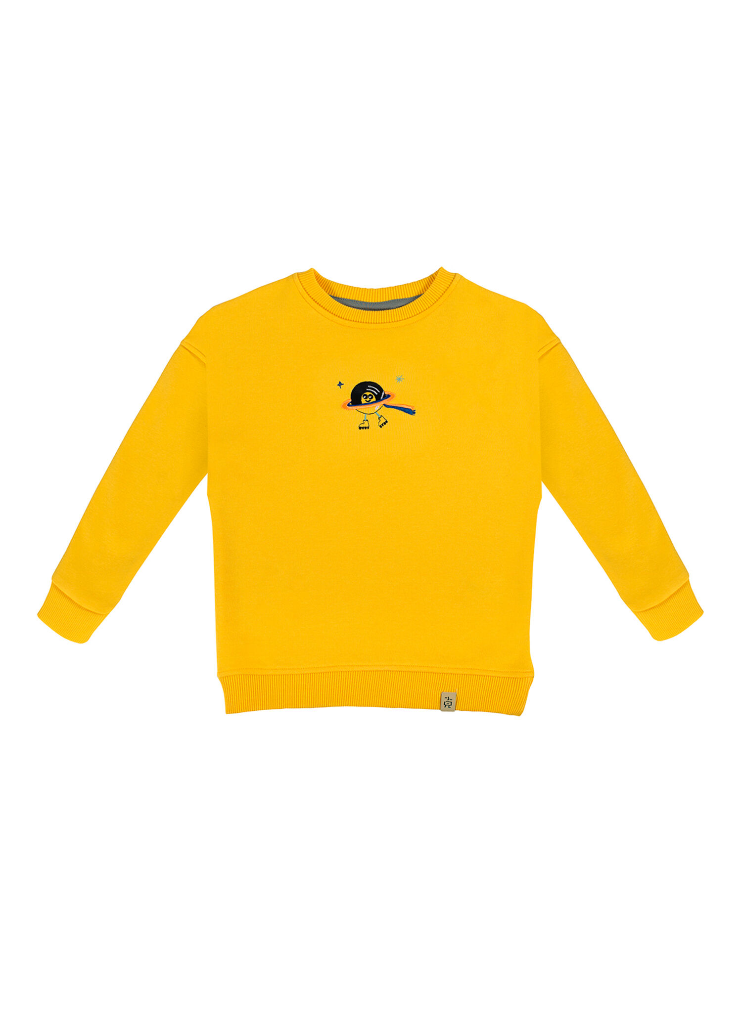 Rolling Disc Sarı Uzun Kollu Erkek Çocuk Sweatshirt