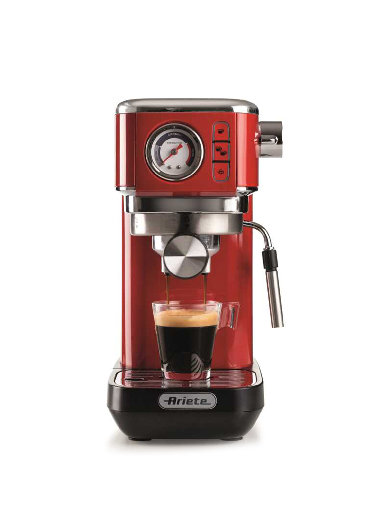 Moderna Espresso Slim 1300 W Kırmızı Kahve Makinesi