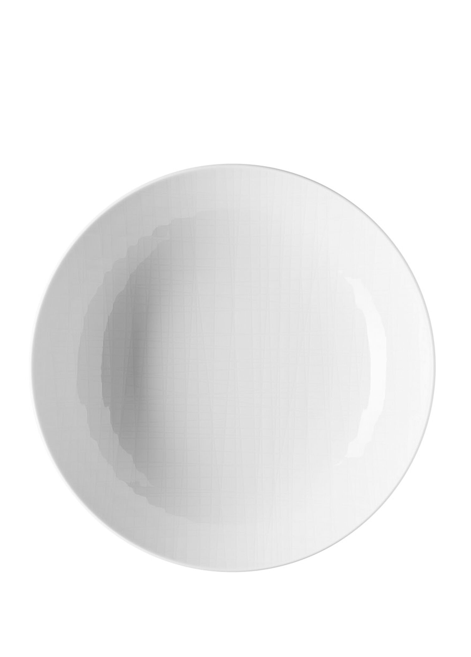 Rosenthal - Mesh Beyaz Porselen Çukur Tabak 21 cm - Gri