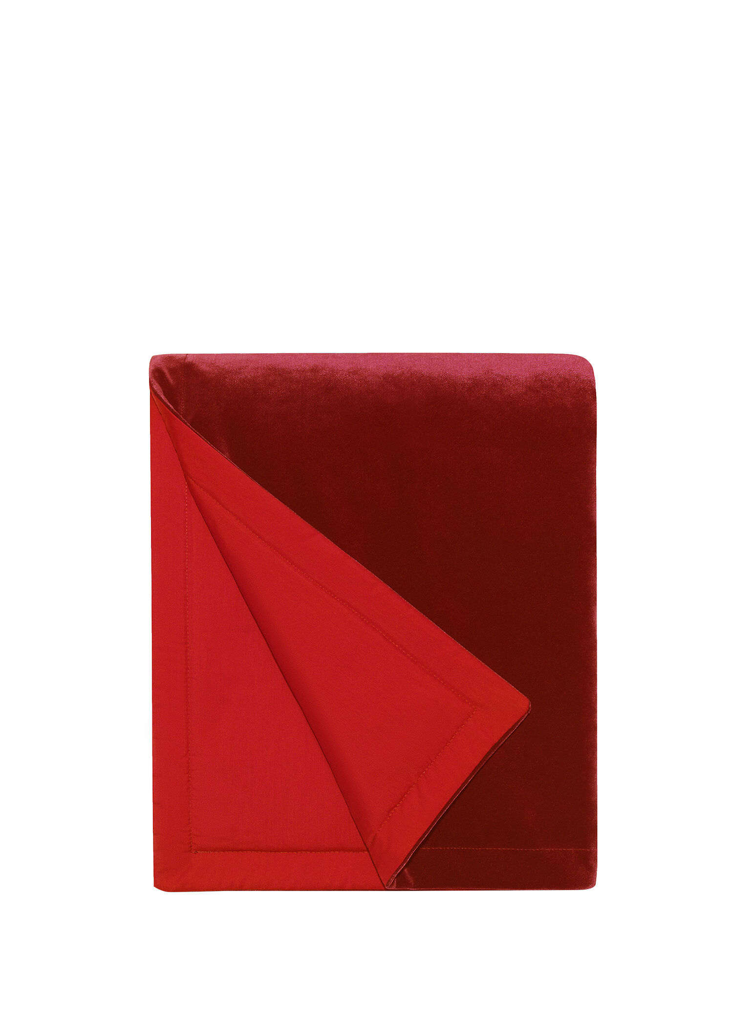 Kırmızı Kadife Throw Battaniye Koltuk Örtüsü 140 x 170 cm