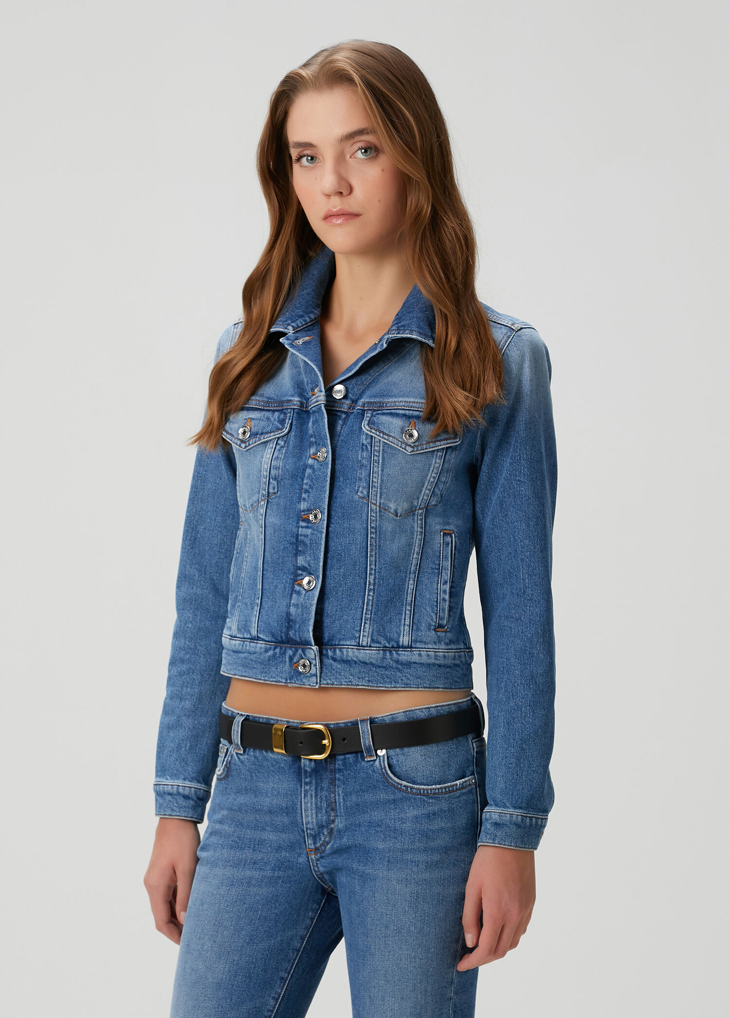 Dolce&Gabbana - Mavi Denim Ceket - Çok Renkli